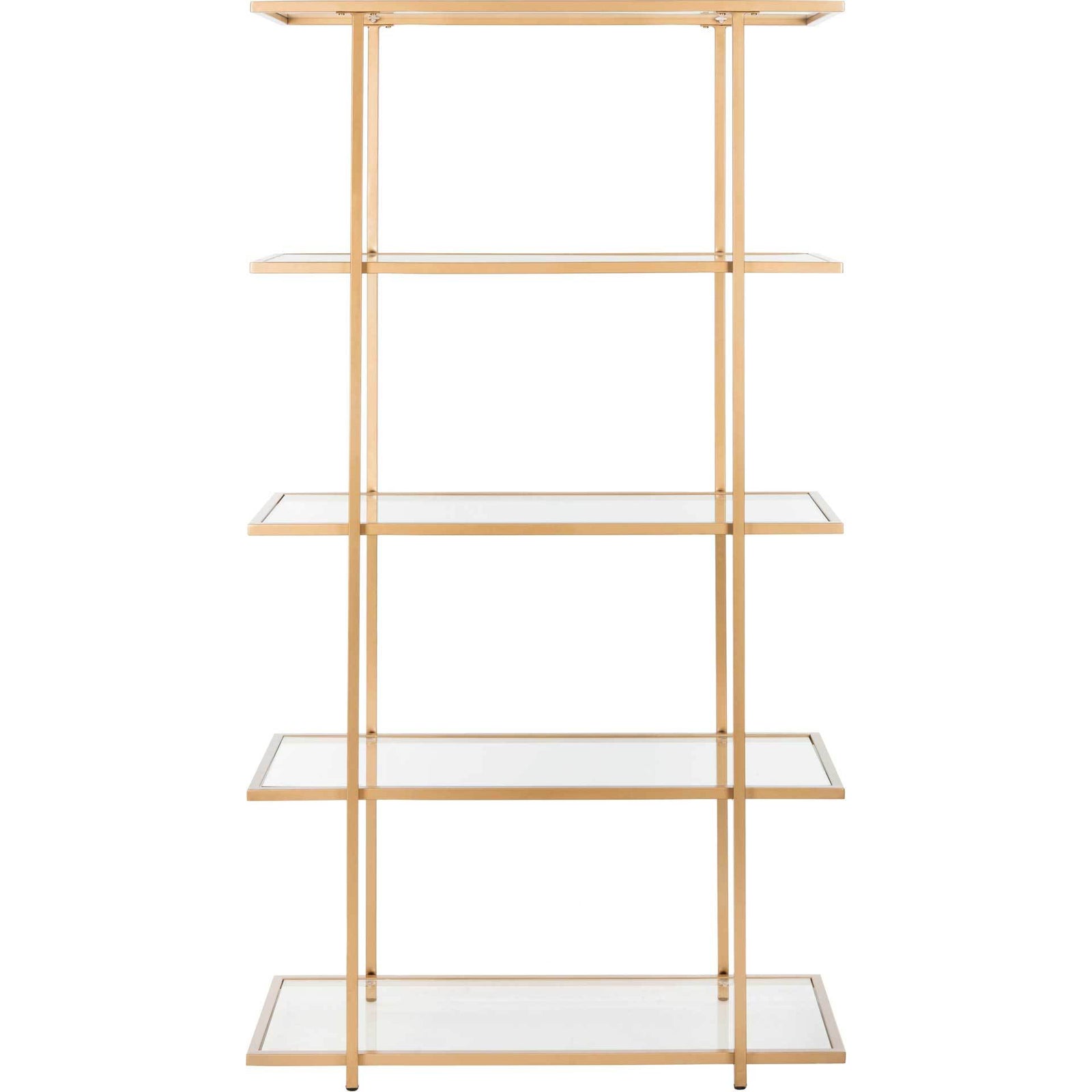 Franco 5 Tier Etagere Gold/Clear