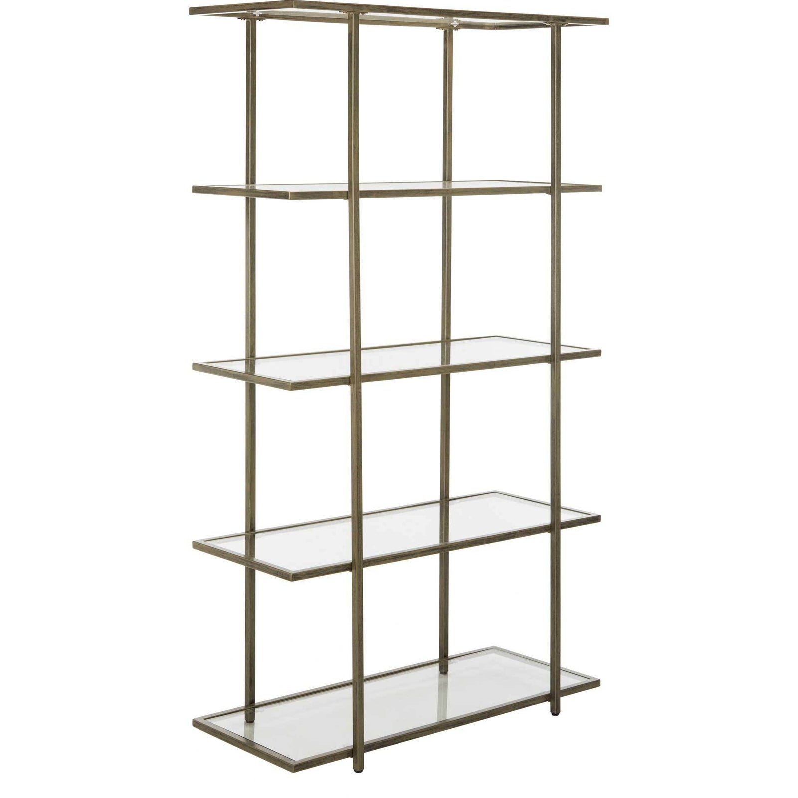 Franco 5 Tier Etagere French Silver/Clear