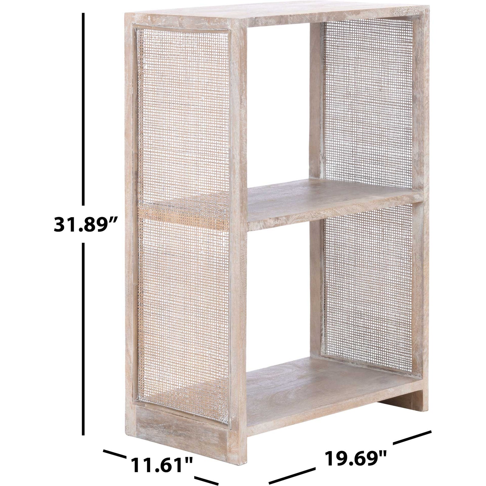 Phoebe 2 Shelf Etagere Gray White Wash