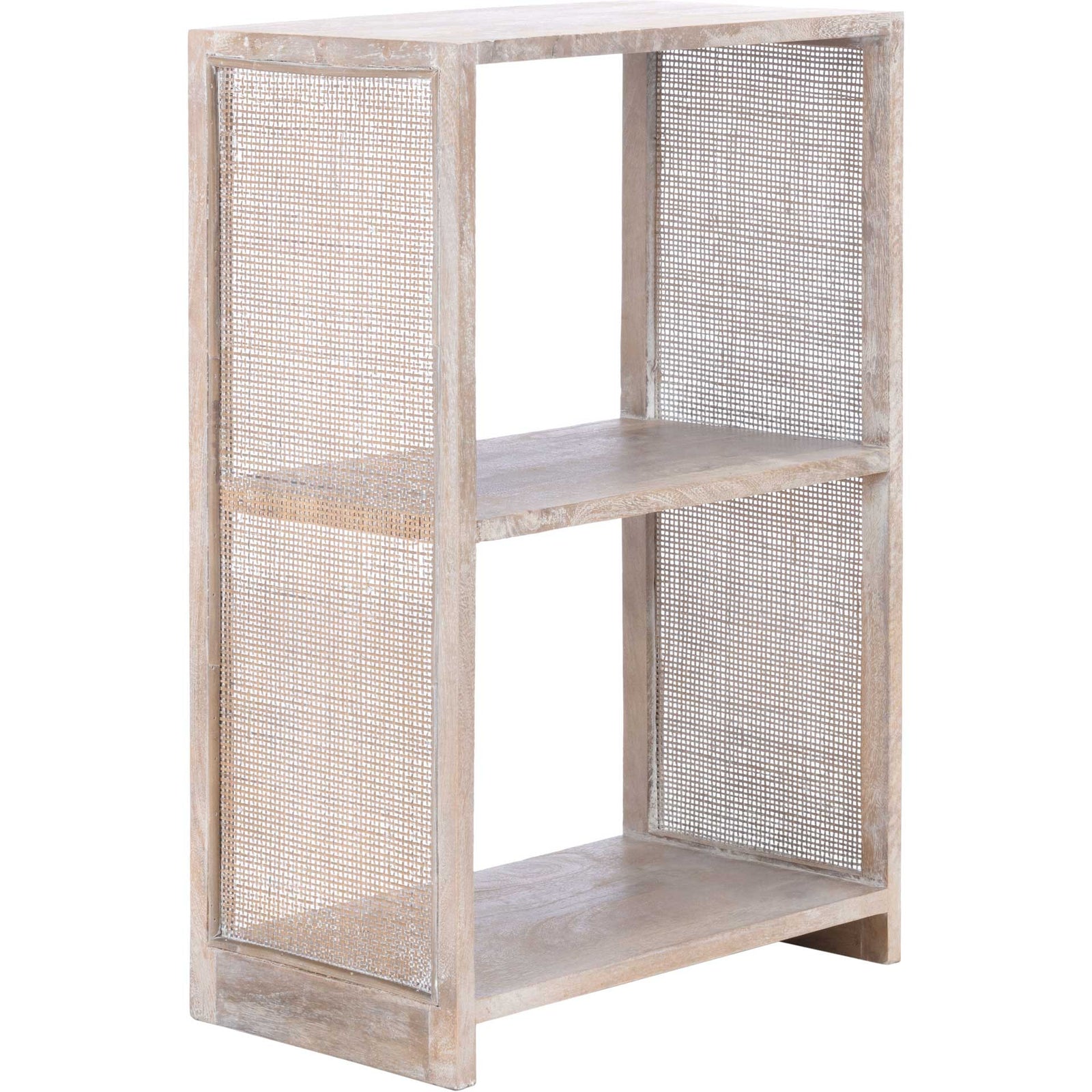 Phoebe 2 Shelf Etagere Gray White Wash