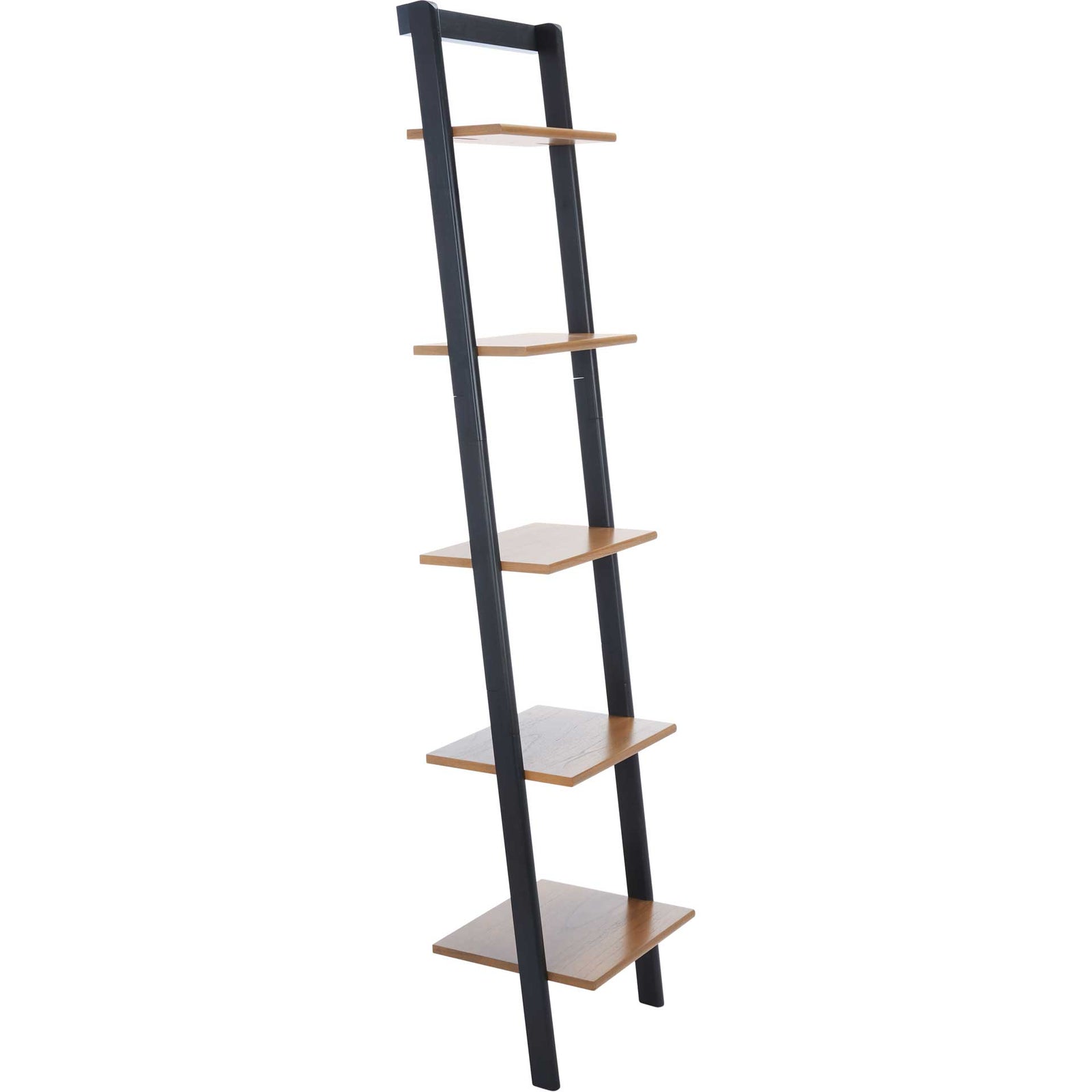 Albina 5 Tier Leaning Etagere Natural/Charcoal