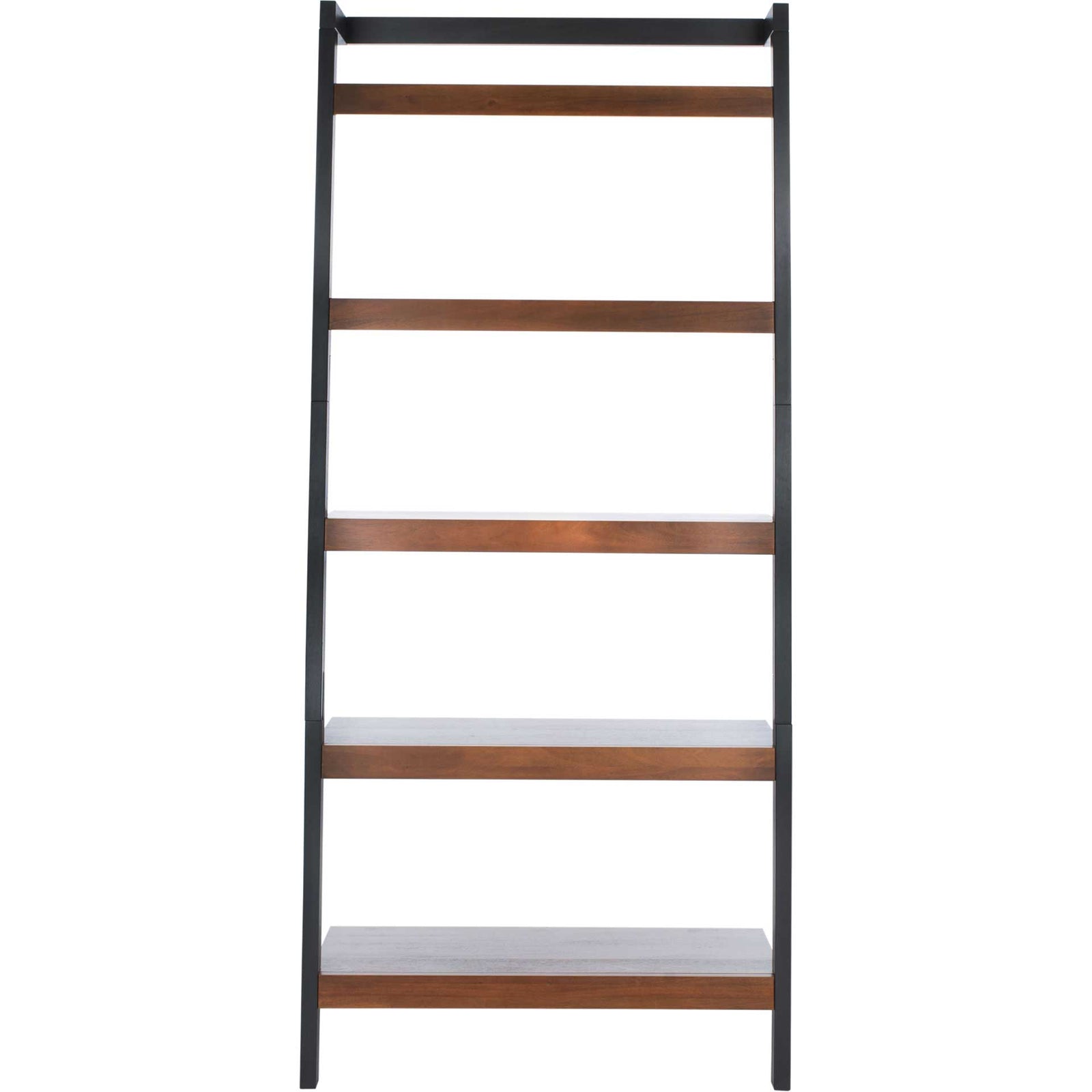 Belami 5 Tier Leaning Etagere Honey Brown/Charcoal