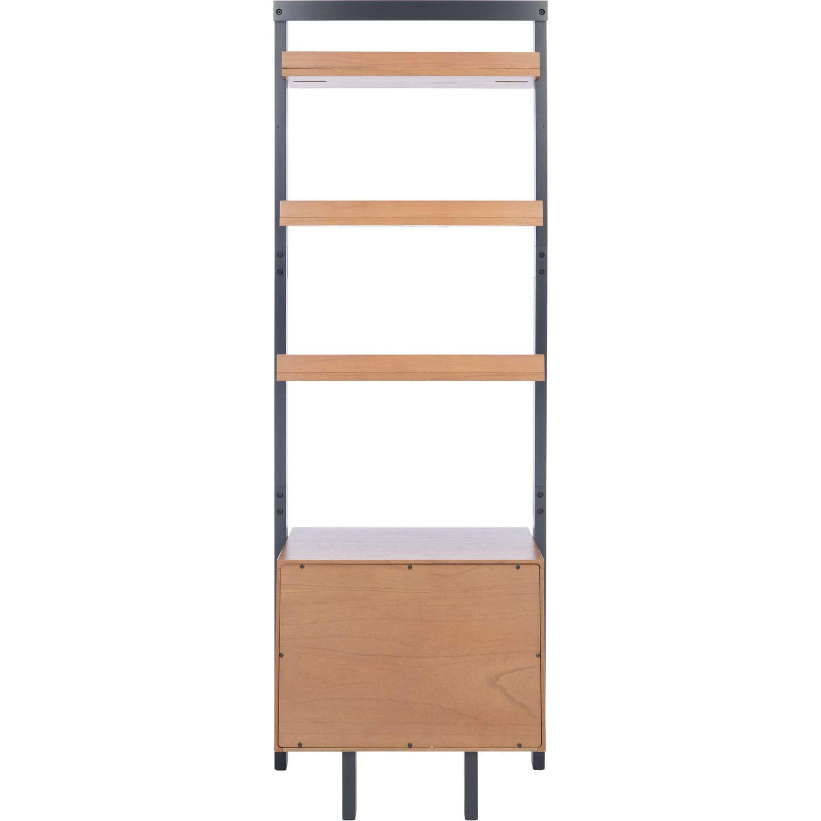 Landria 3 Shelf 1 Door Etagere Natural/Charcoal