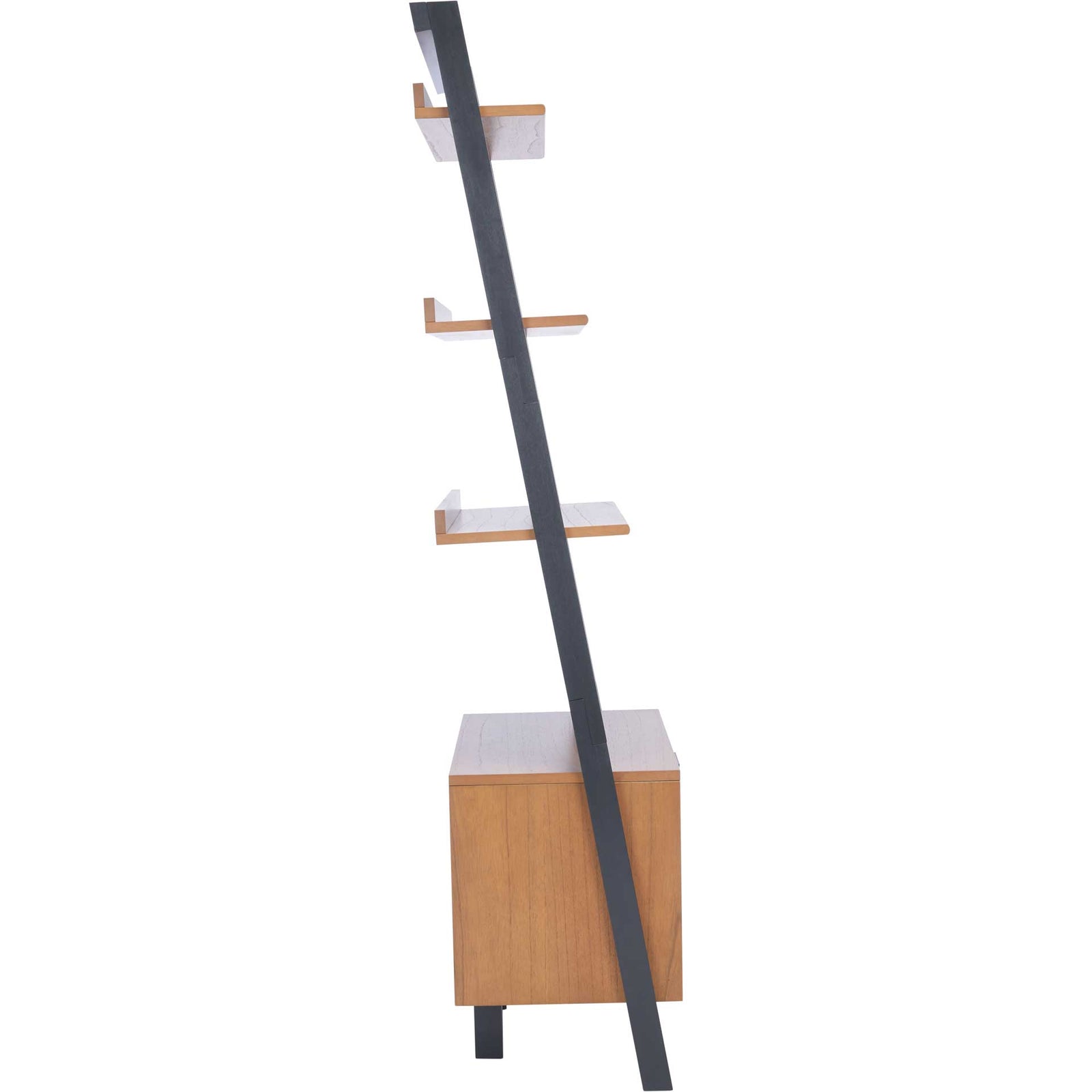 Landria 3 Shelf 1 Door Etagere Natural/Charcoal