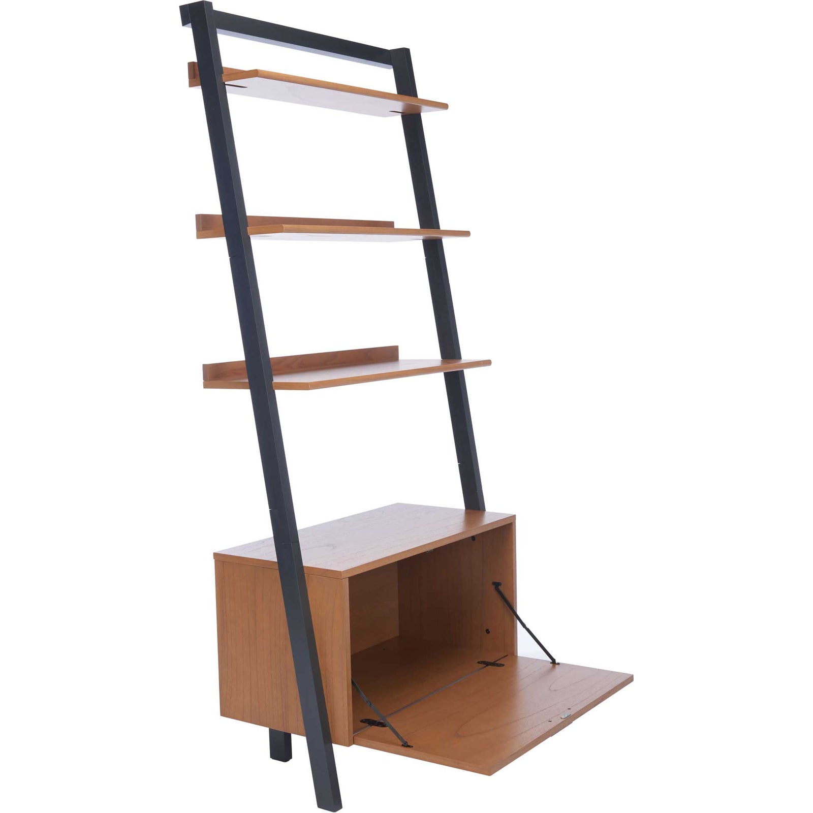 Vladan 3 Shelf 1 Door Etagere Natural/Charcoal