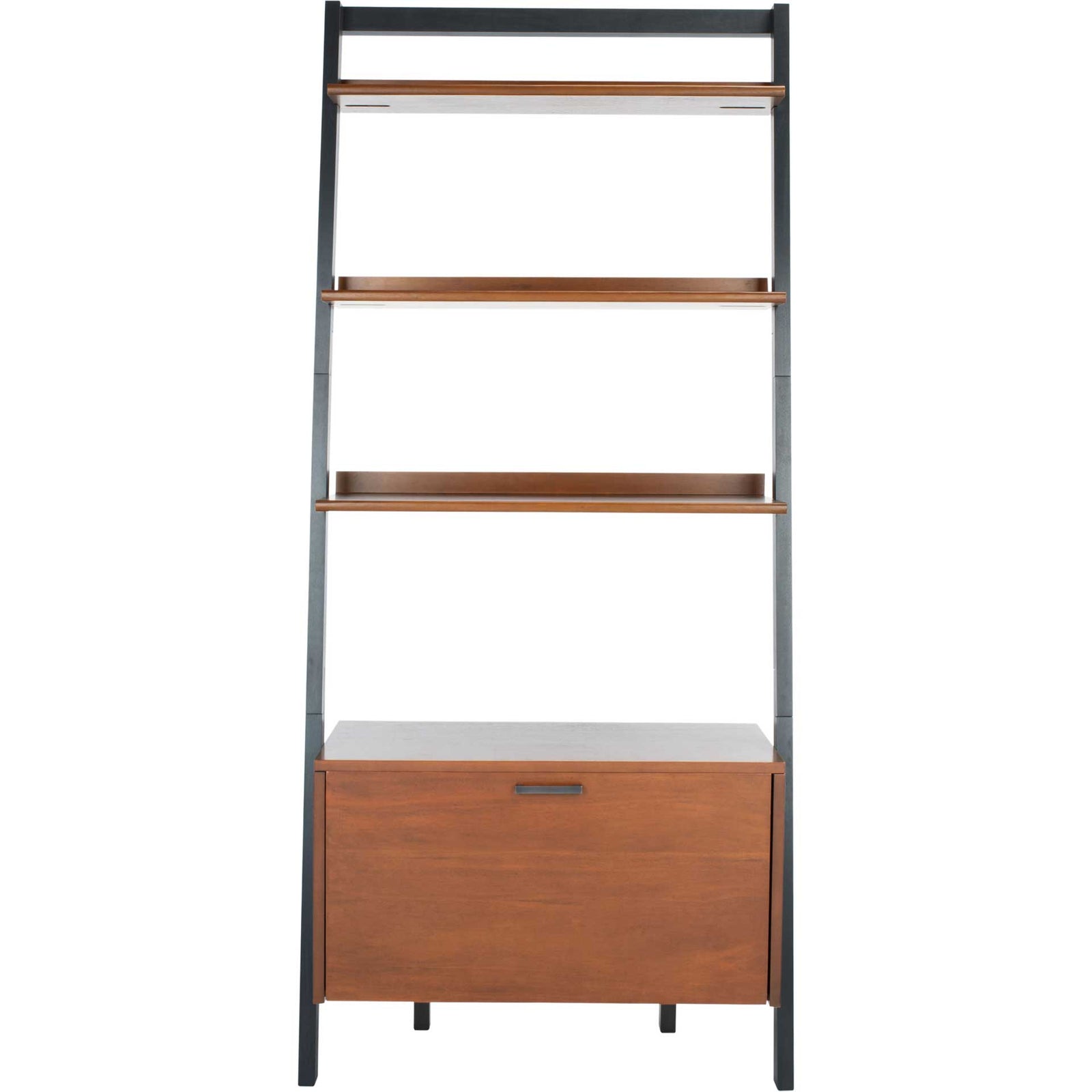 Vladan 3 Shelf 1 Door Etagere Honey Brown/Charcoal