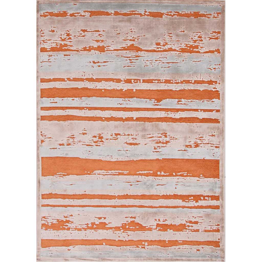 Fables Dazzle Apricot Orange/Barely Blue Area Rug