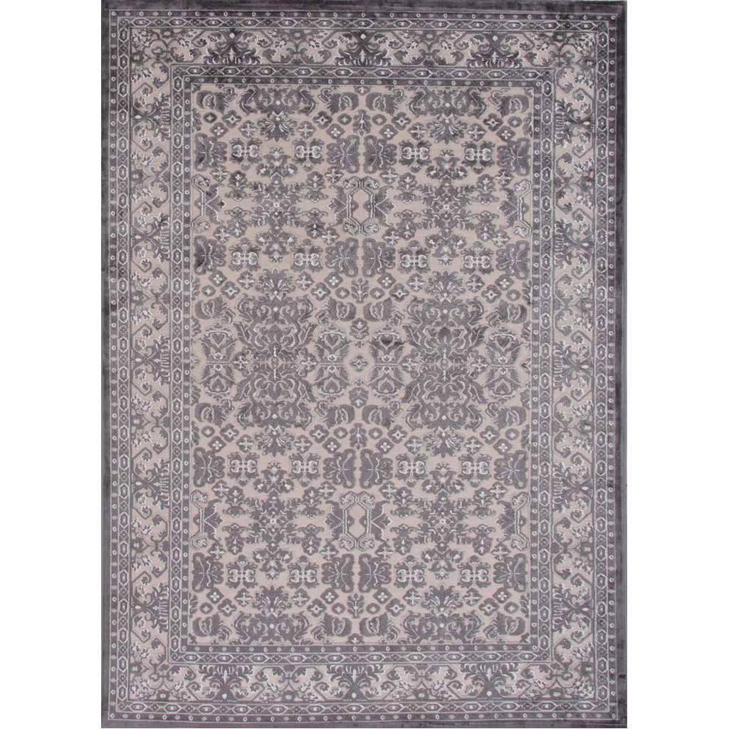 Fables Regal Light Gray/Plum Kitten Area Rug