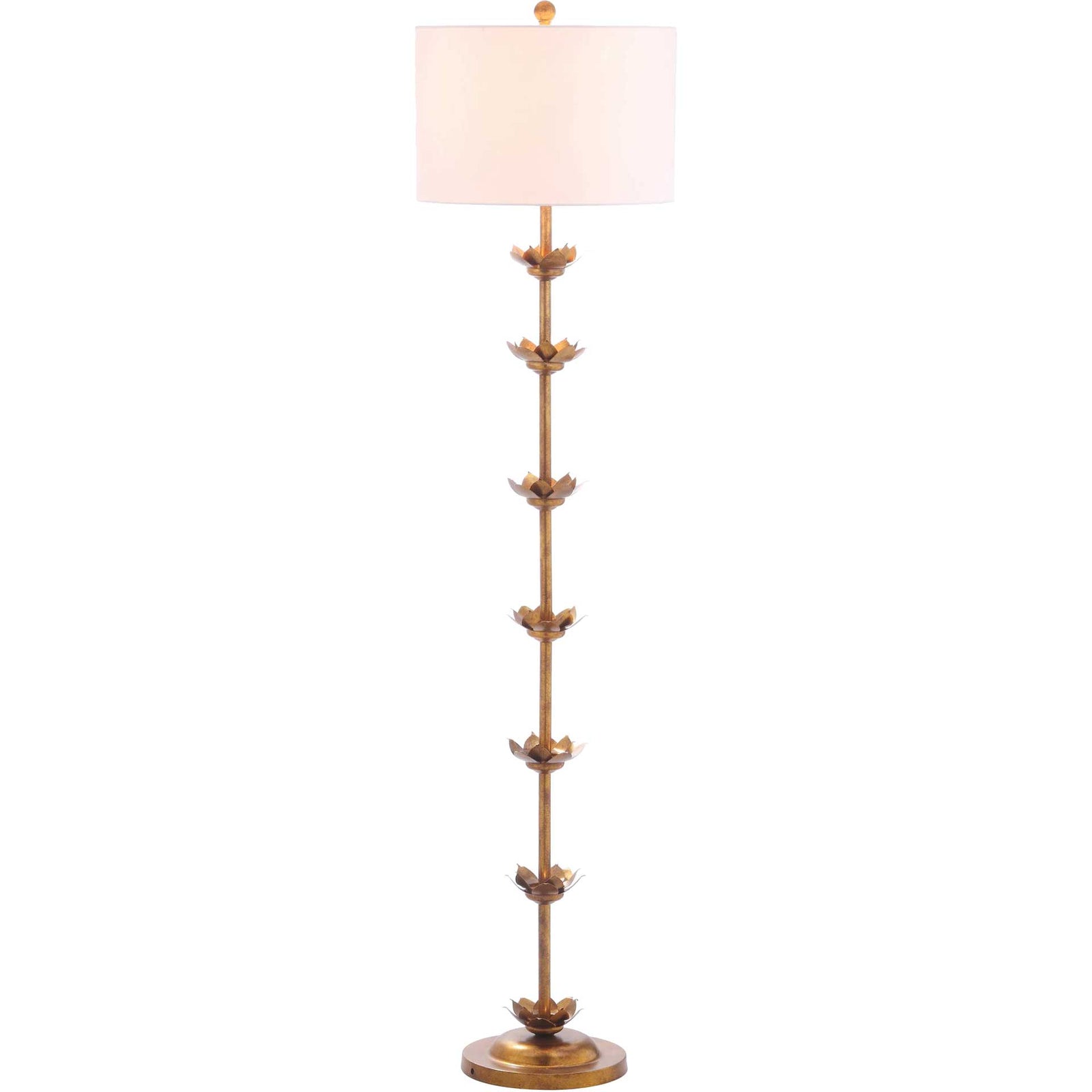 Lainey Leaf Floor Lamp Antique Gold