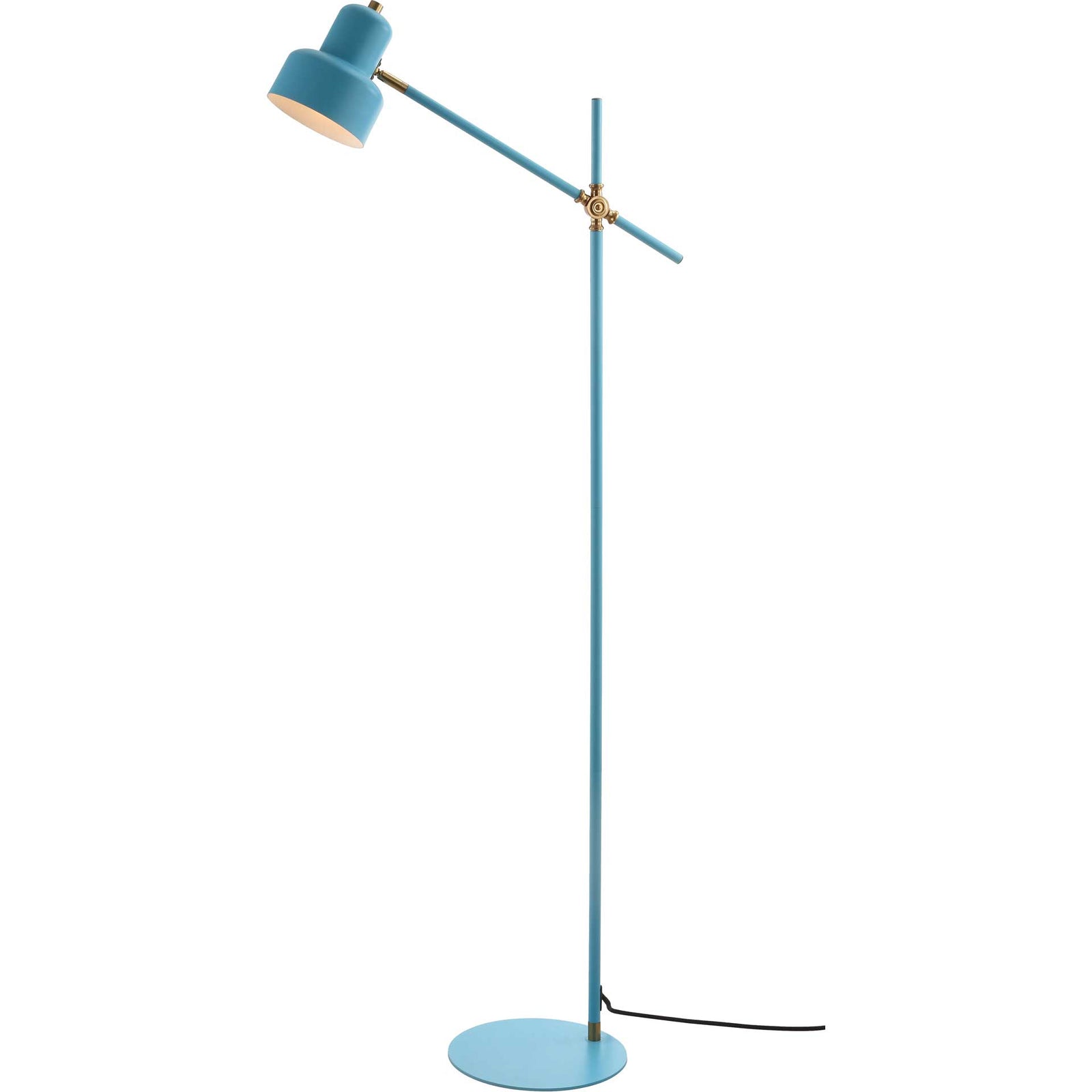 Jackie Floor Lamp Blue/Brass Gold