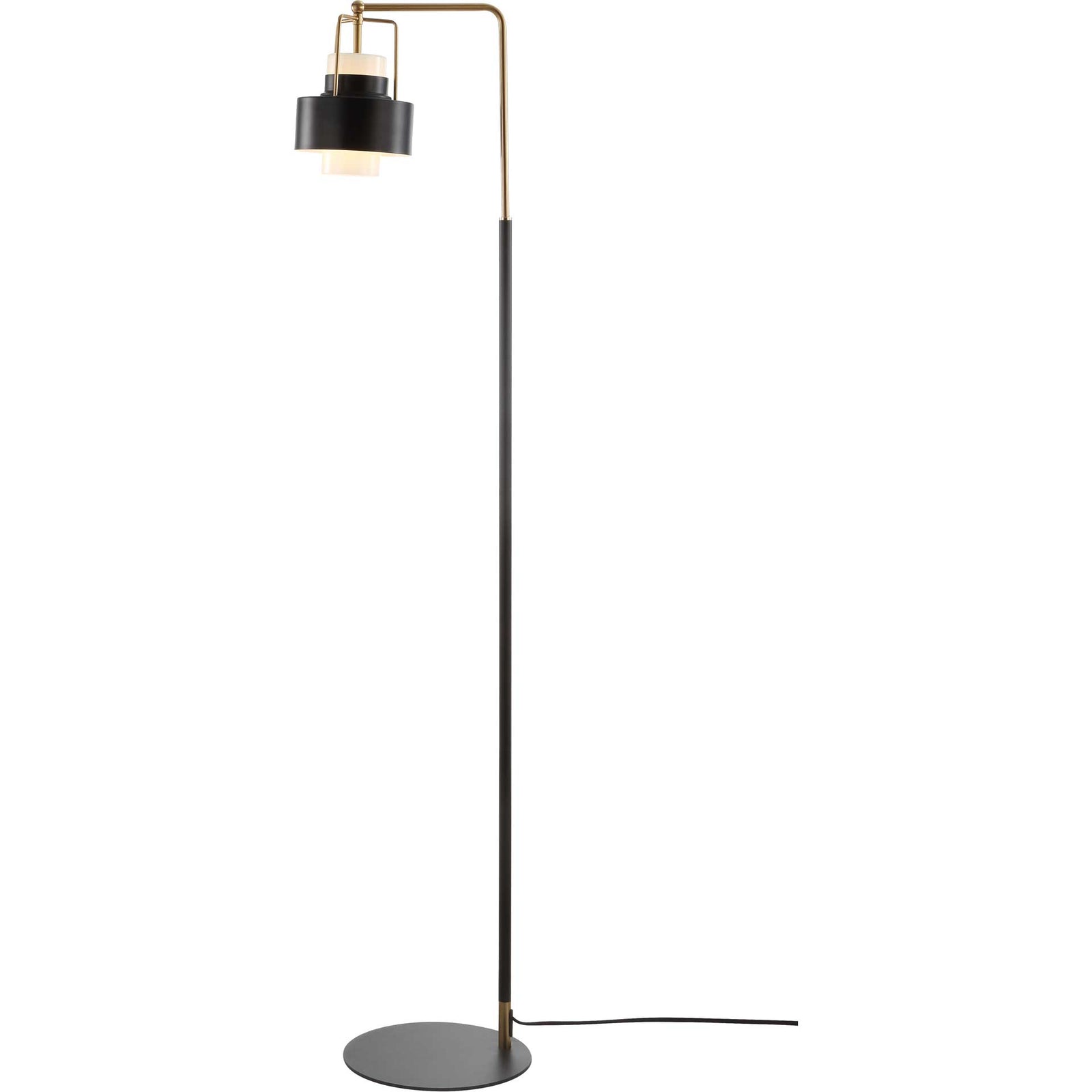 Brayden Floor Lamp Black/Brass Gold