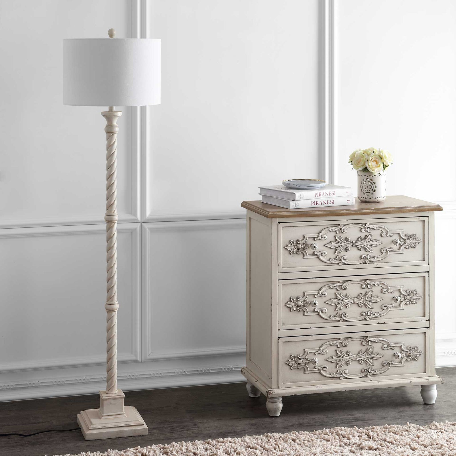 Isabella Floor Lamp French Cream