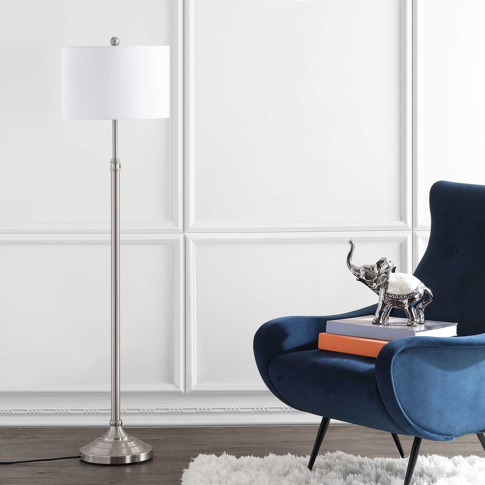 Leaf Floor Lamp Brush Nickel