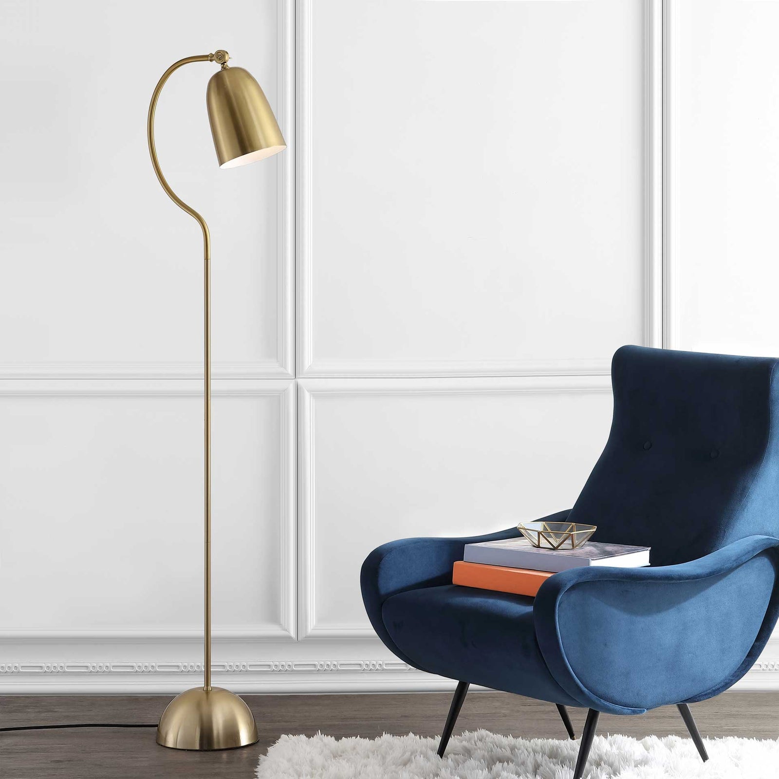 Zenith Floor Lamp Brass Gold