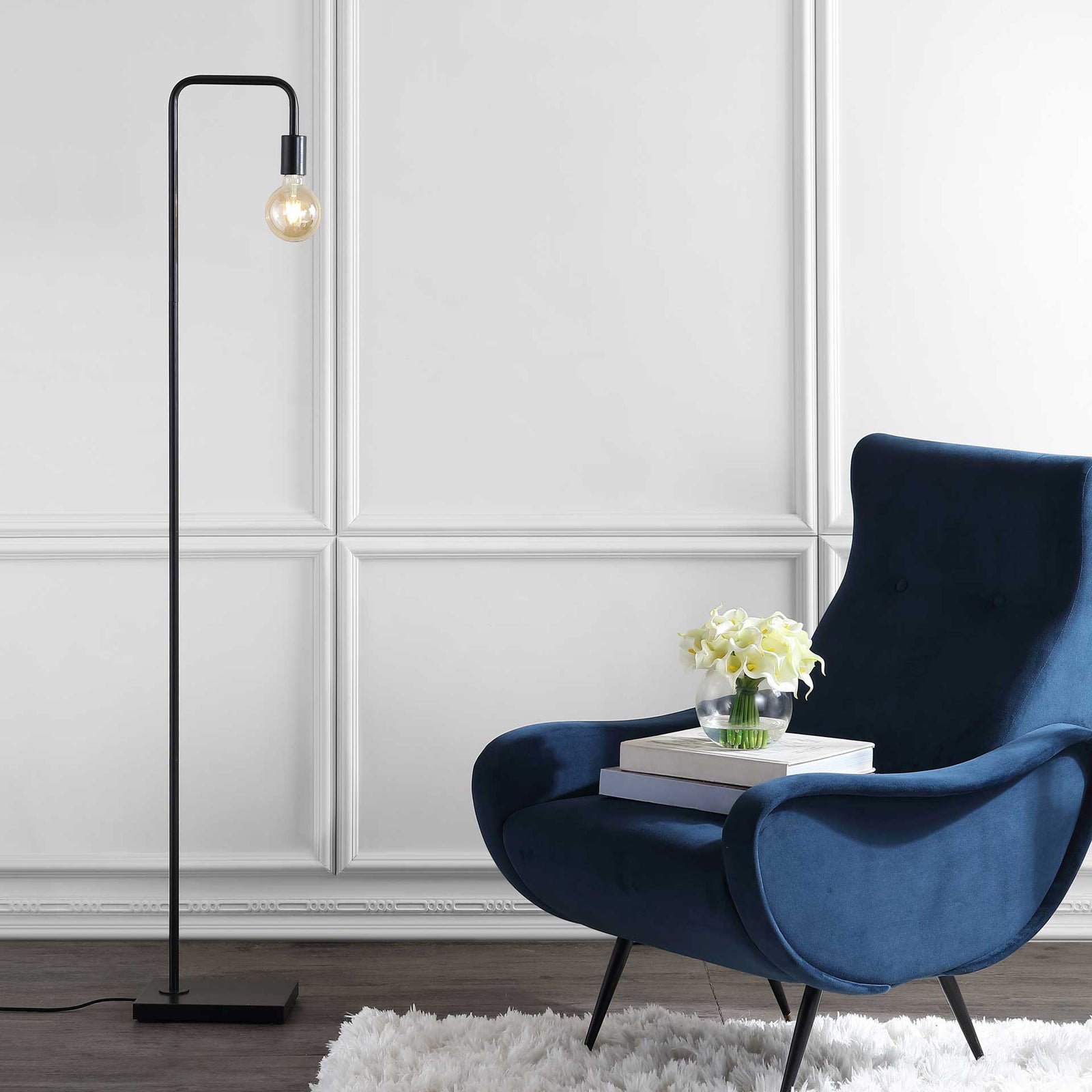 Braeden Floor Lamp Dark Gray
