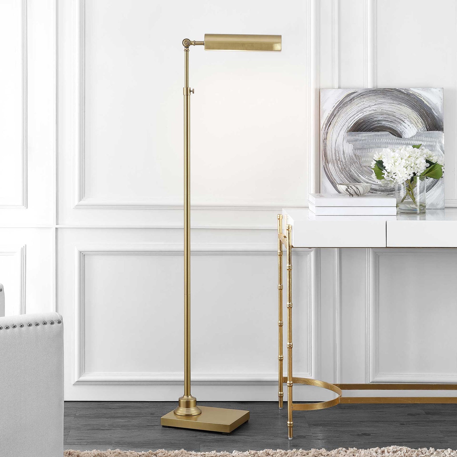 Restore Floor Lamp Brass Gold