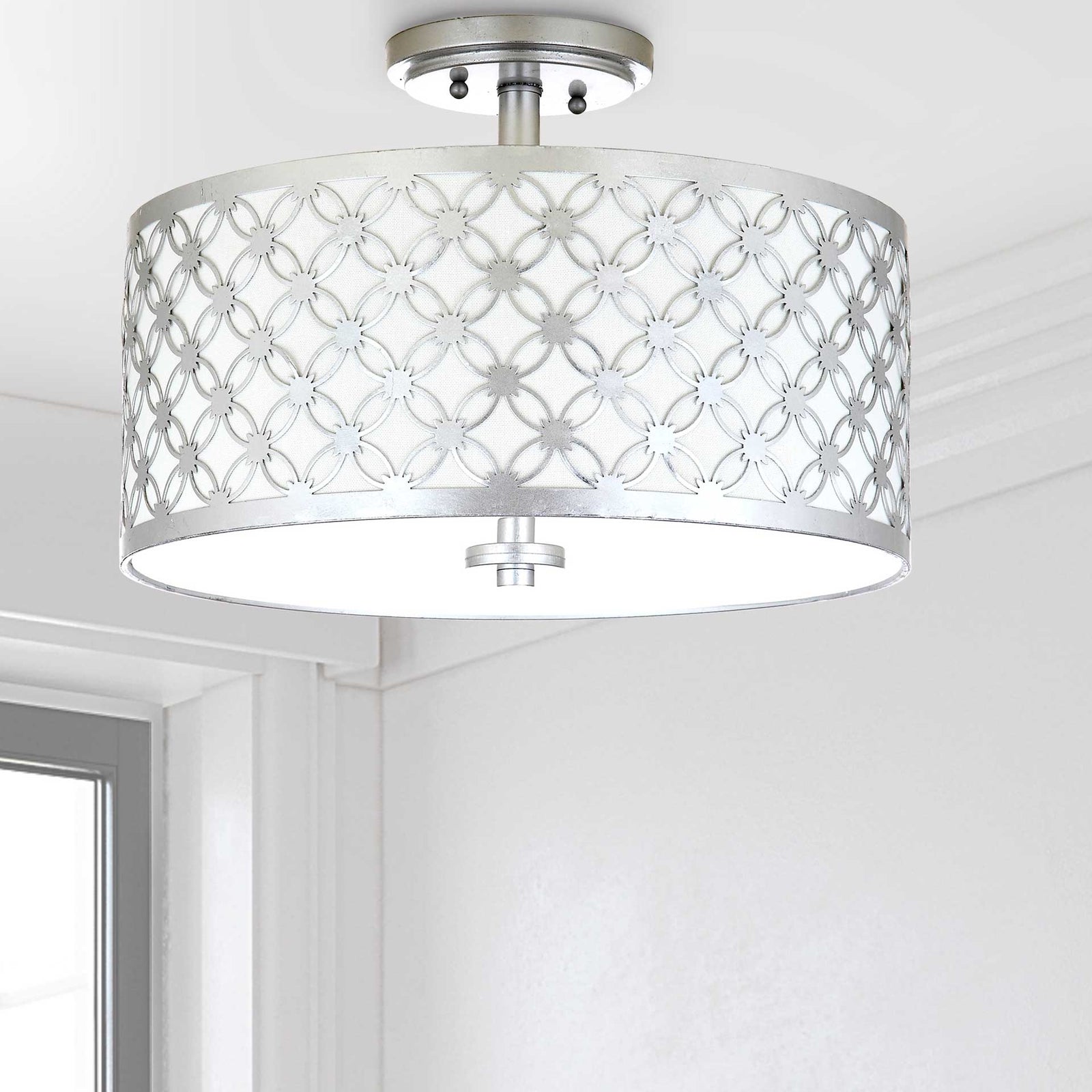 Huntley Silver Flush Mount Silver