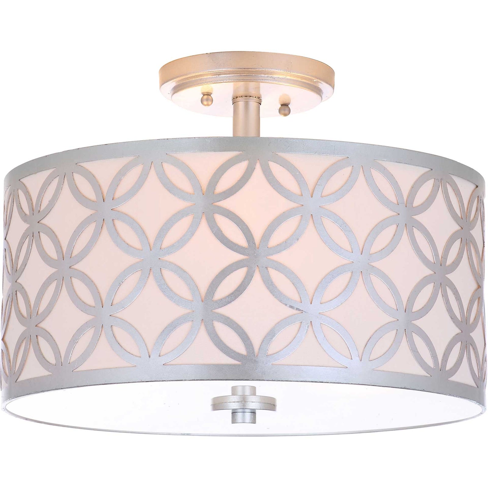 Celine Silver Flush Mount Silver