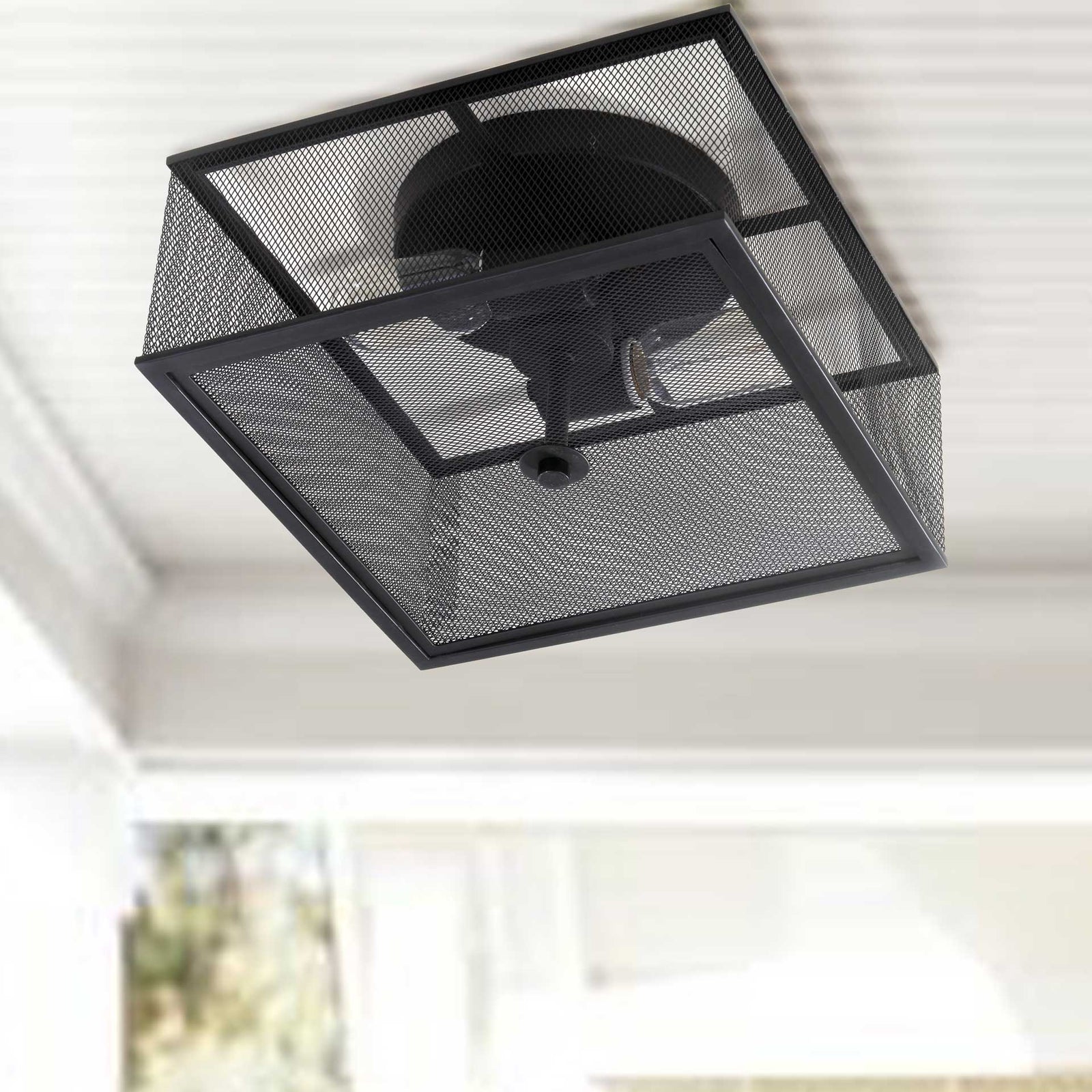 Hacienda Flush Mount Black