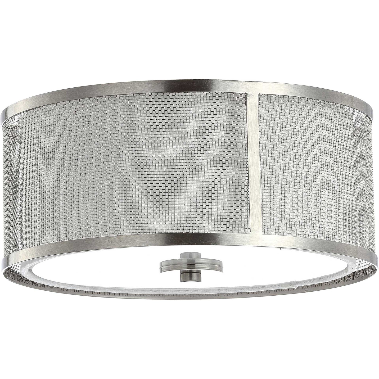 Elaina Flush Mount Nickel/White