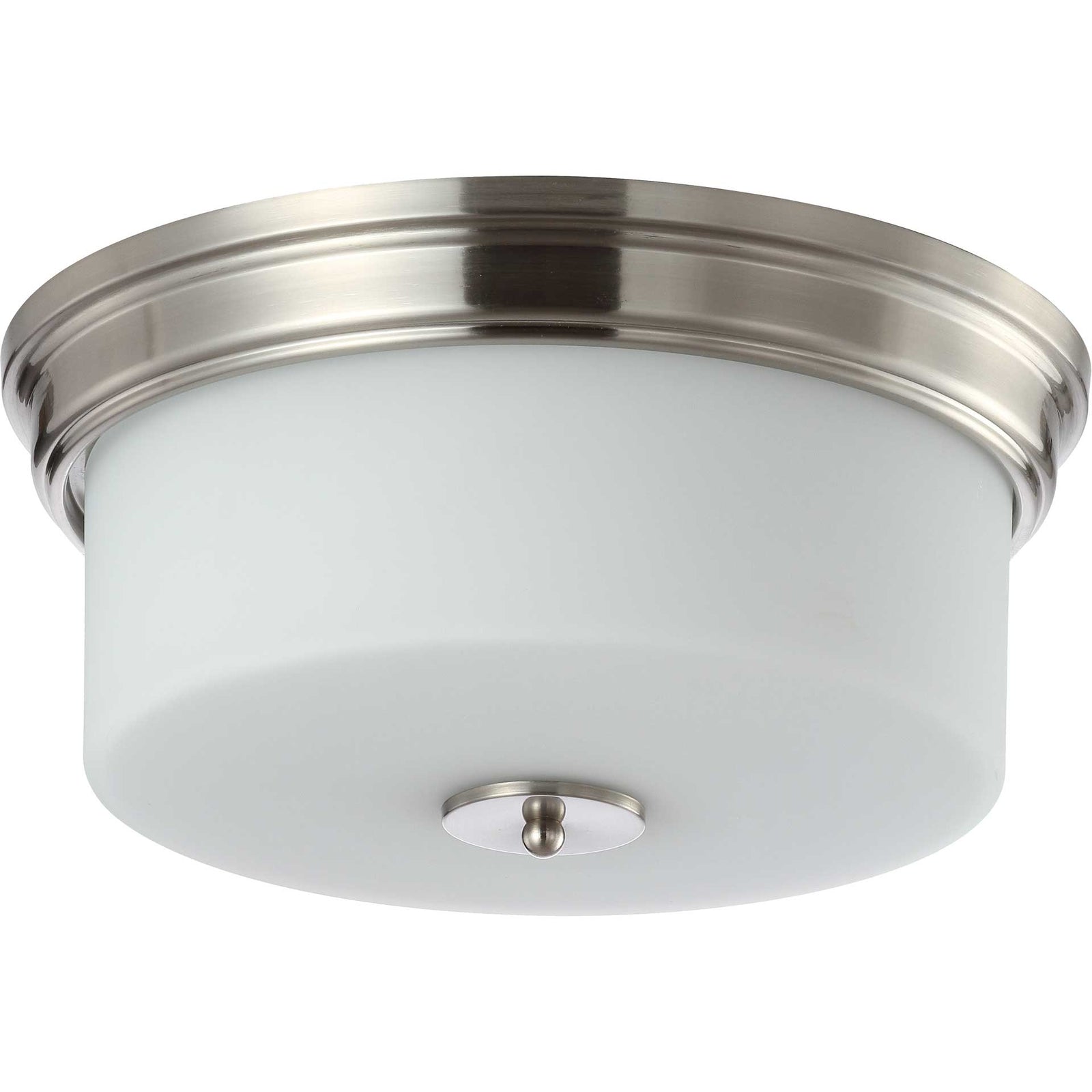 Dale Flush Mount Brush Nickel/White