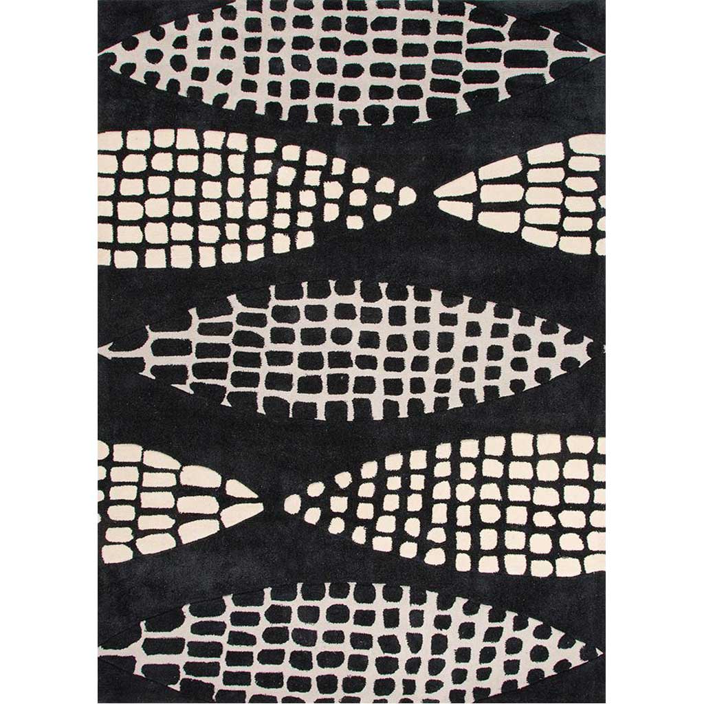 Fusion Seeds Black/Beige Area Rug