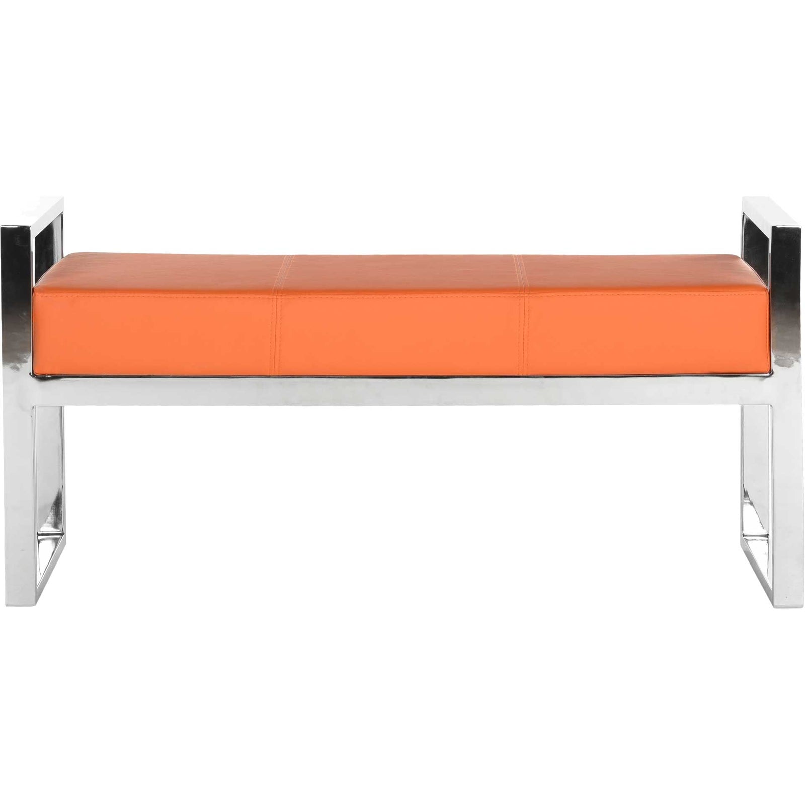 Sloan Bench Orange/Chrome