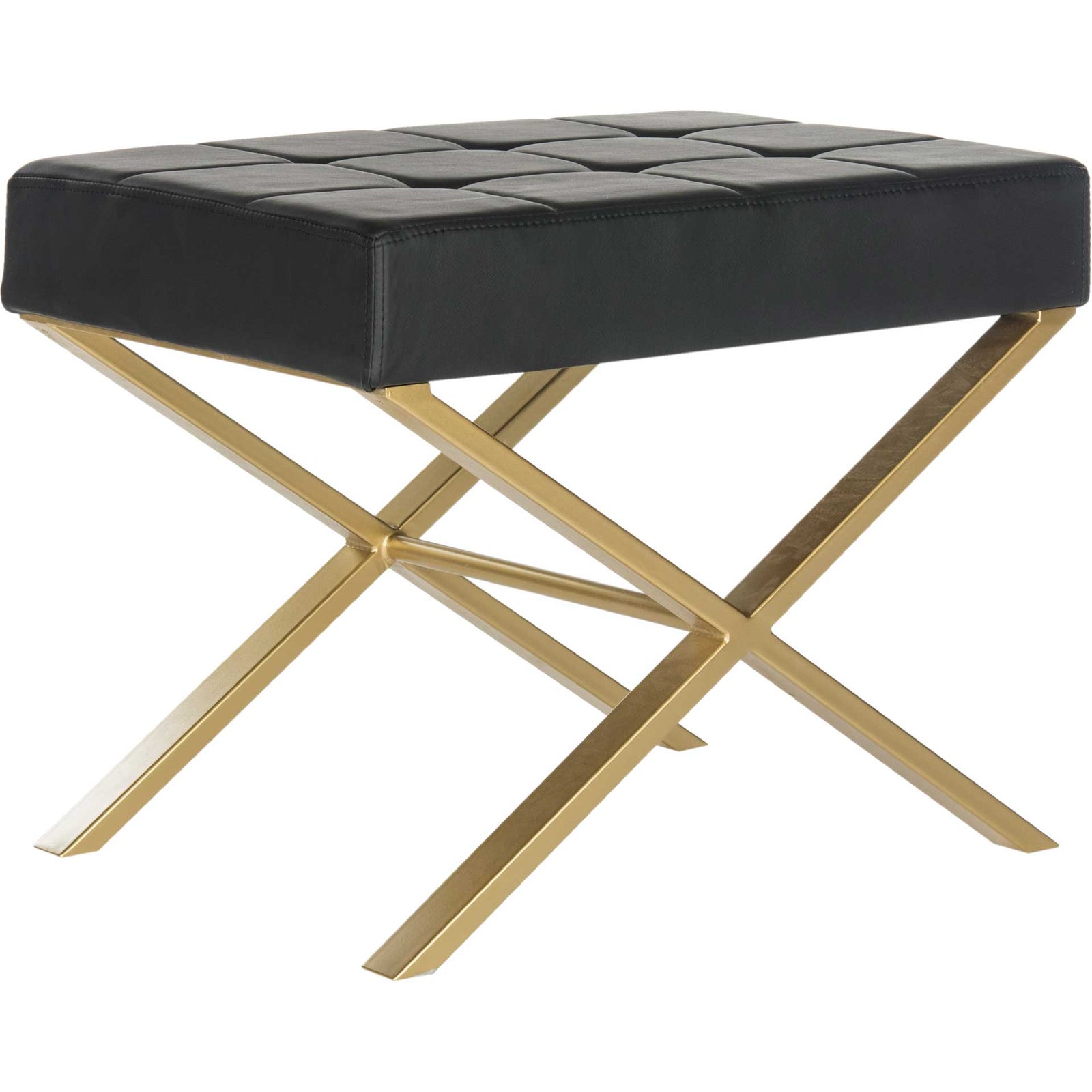 Bach Ottoman Black/Gold
