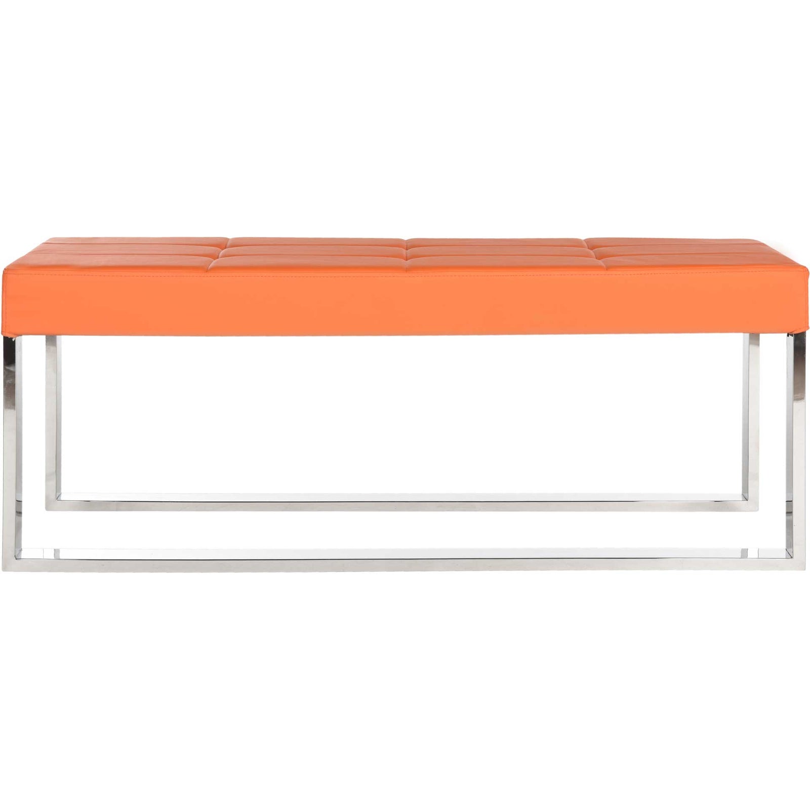 Malmo Bench Orange/Chrome