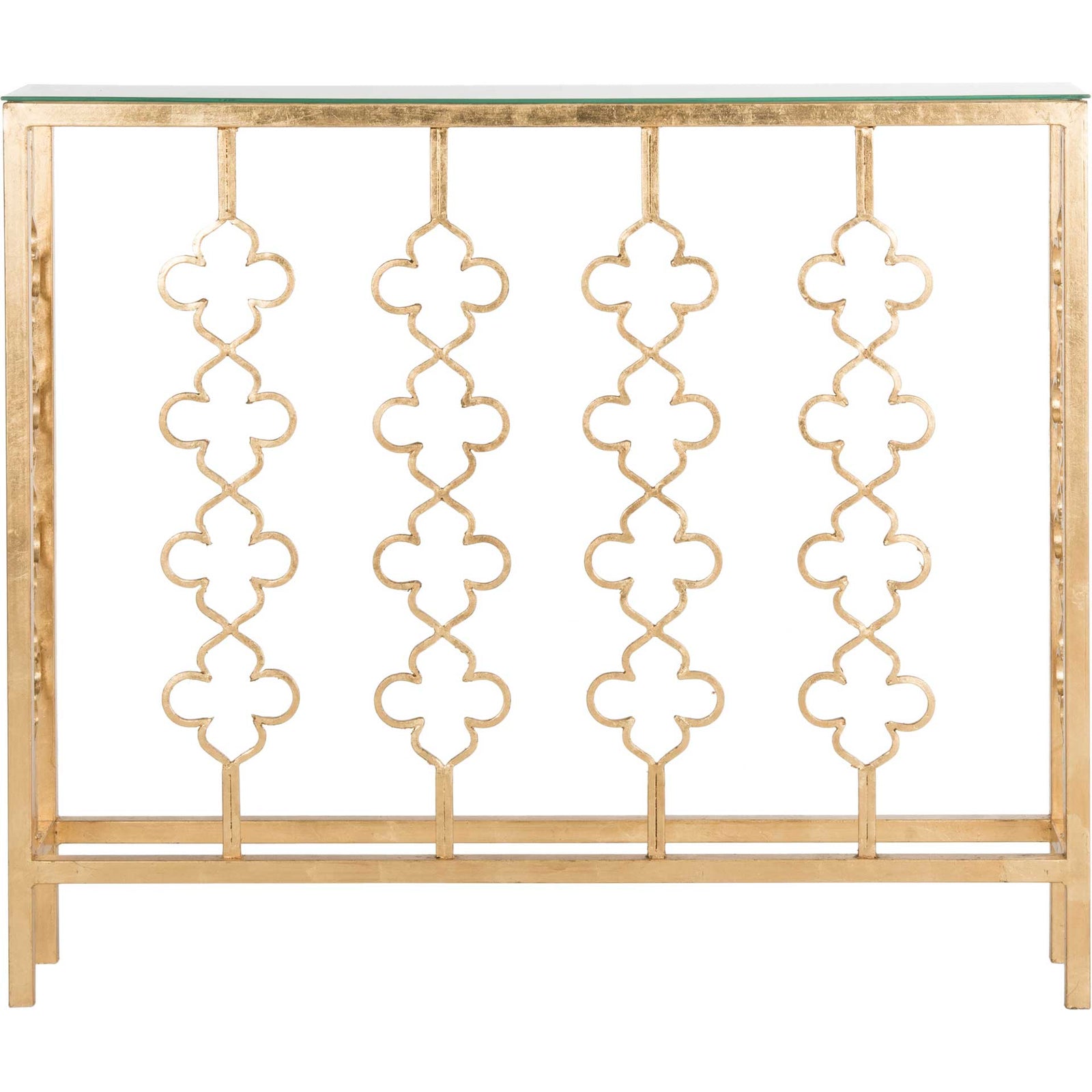 Carmelo Console Table Antique Gold