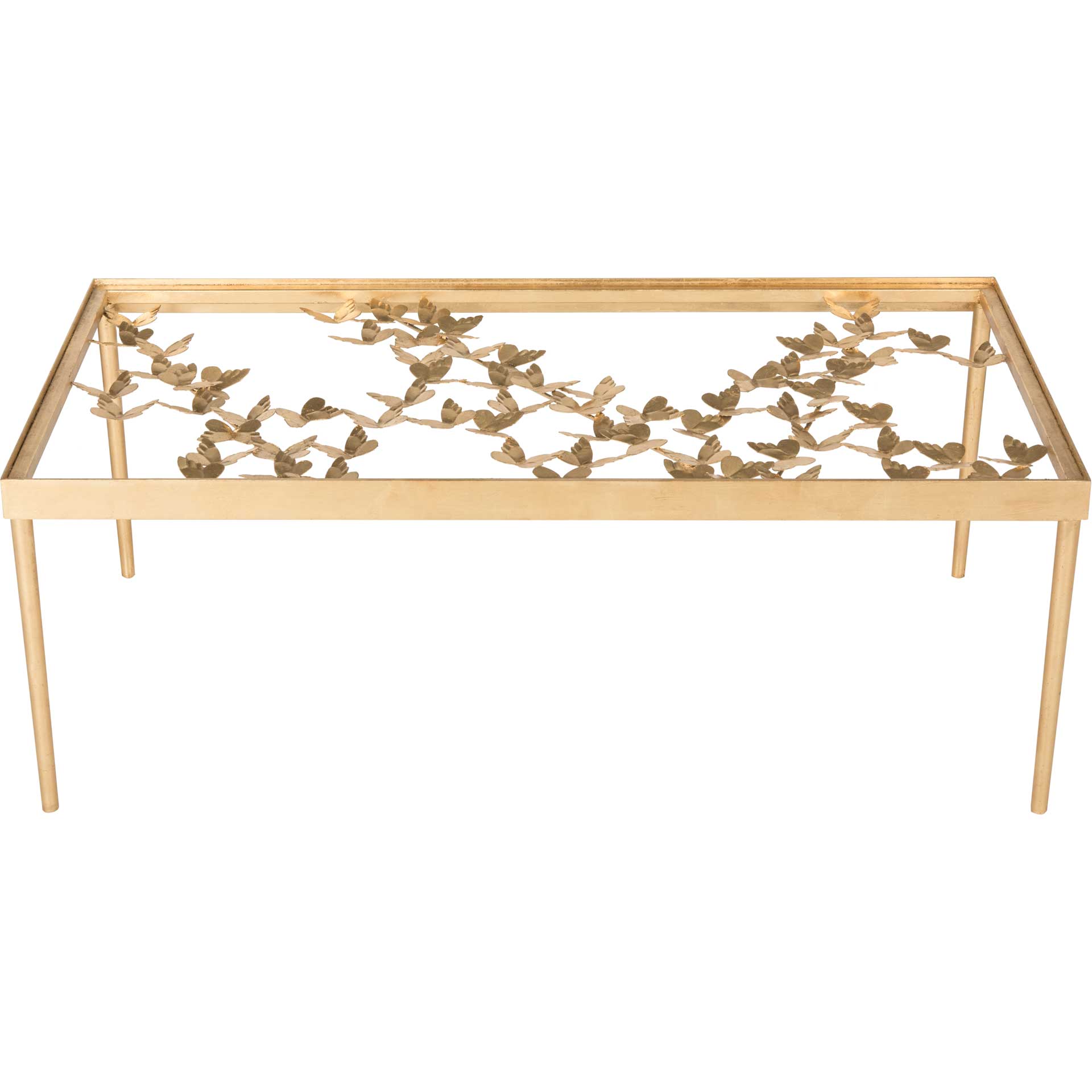 Rodney Butterfly Coffee Table Antique Gold