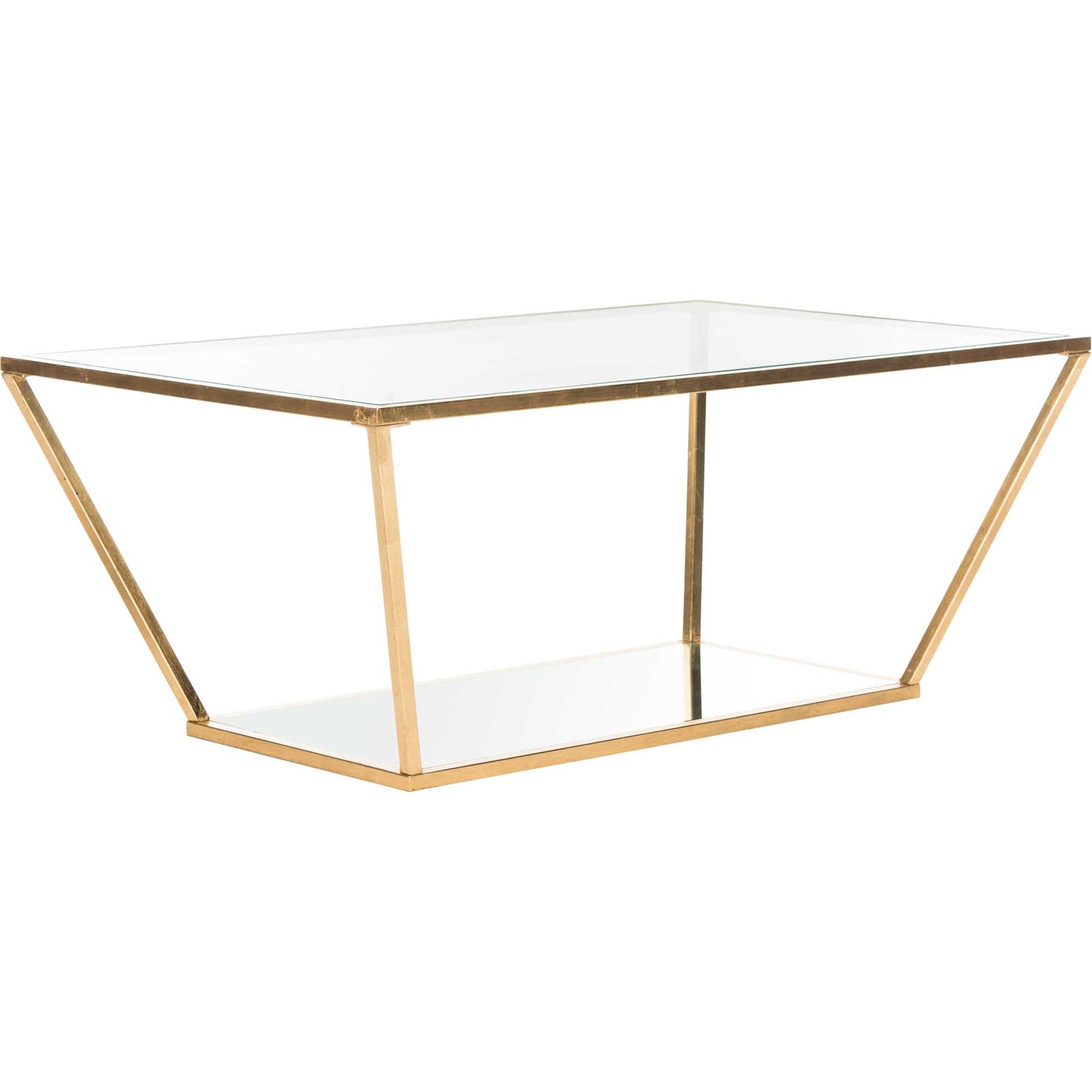 Allen Gold Leaf Retro Coffee Table Gold