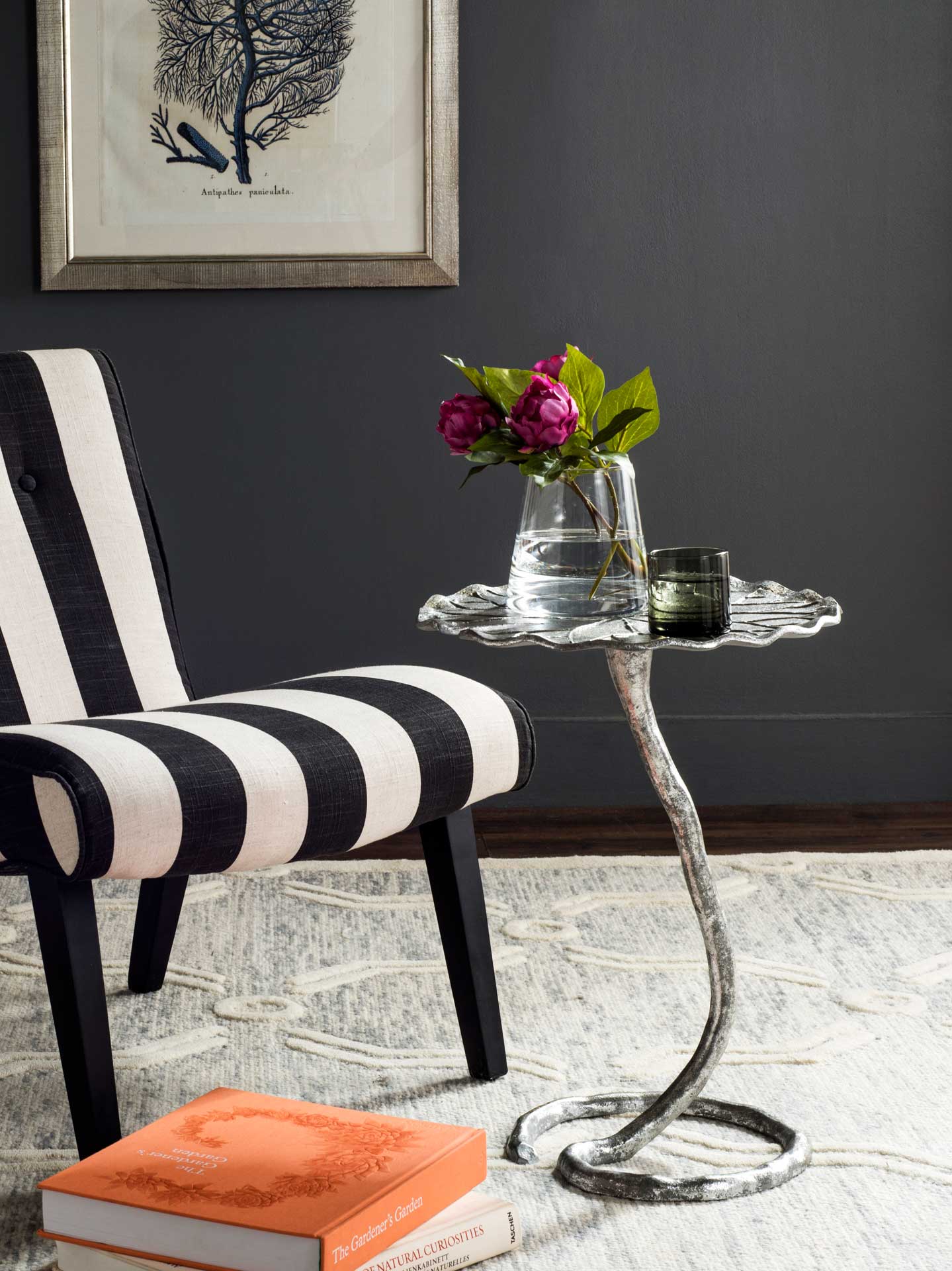 Julia Side Table Silver