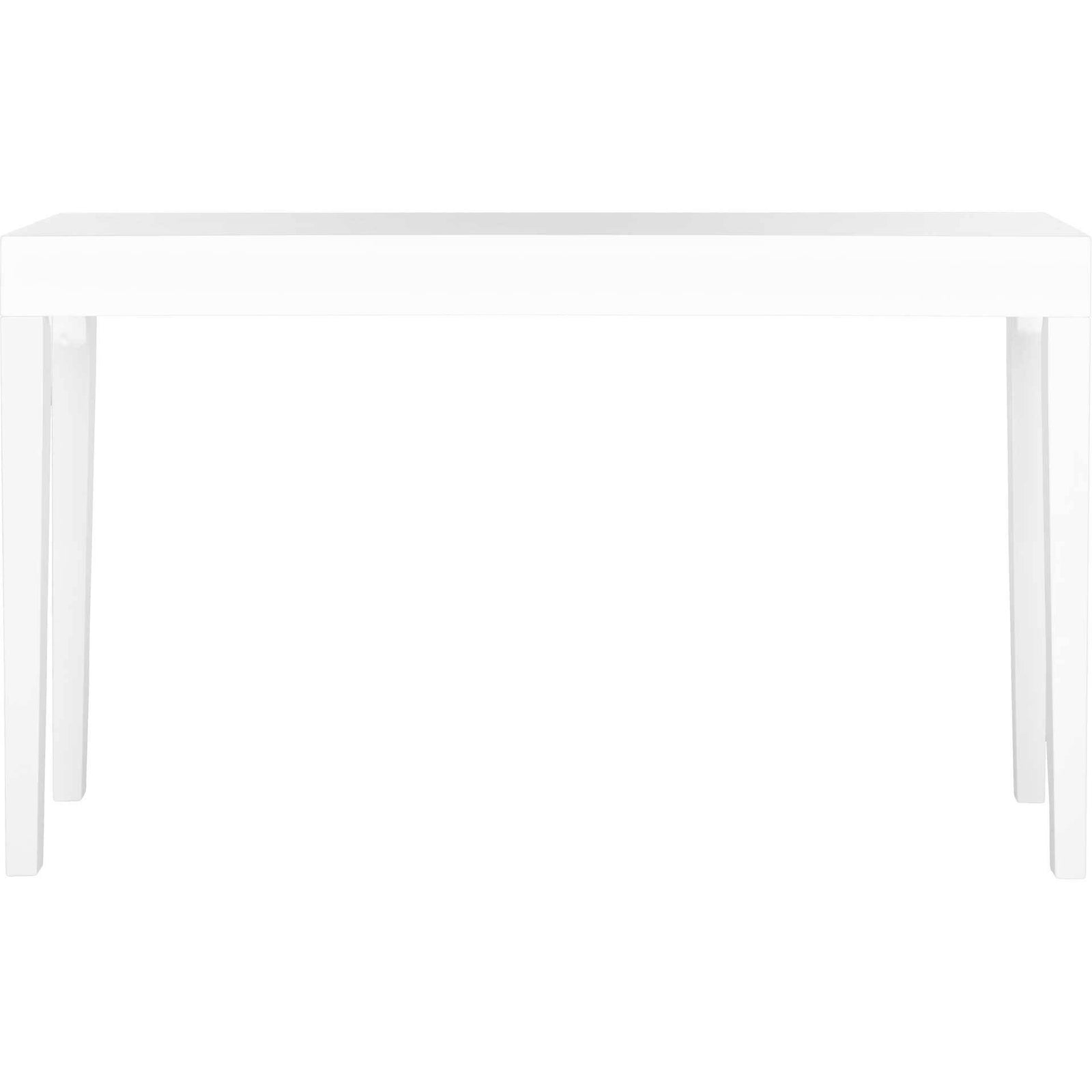 Kasey Lacquer Console Table White