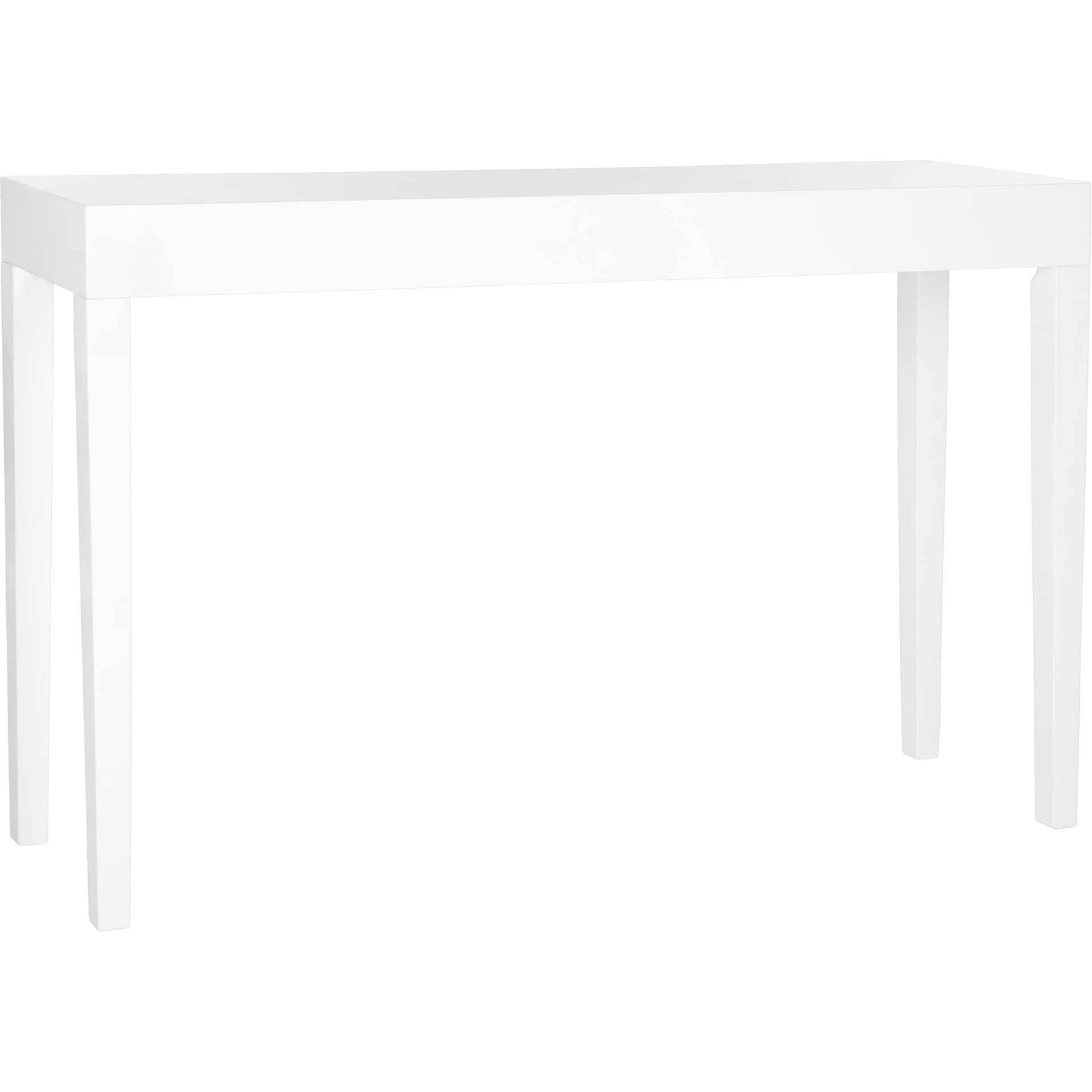 Kasey Lacquer Console Table White