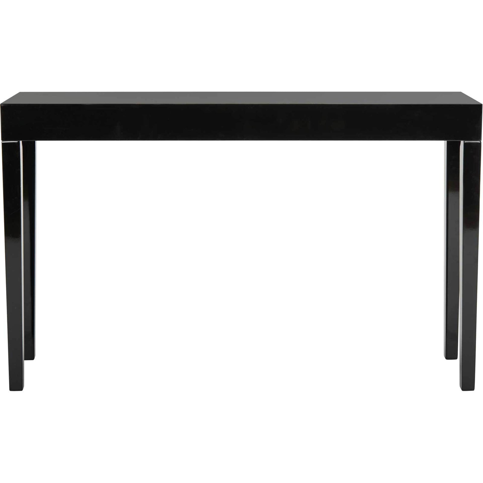 Kasey Lacquer Console Table Black