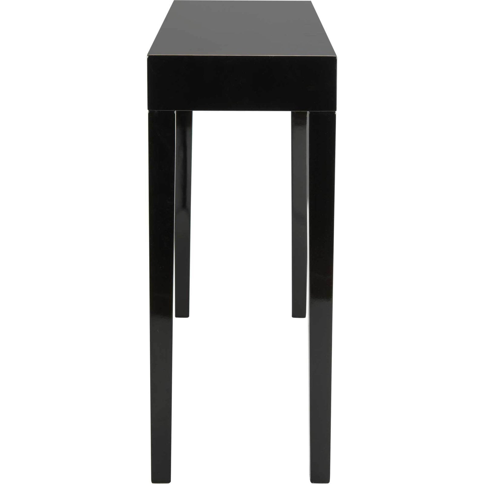 Kasey Lacquer Console Table Black