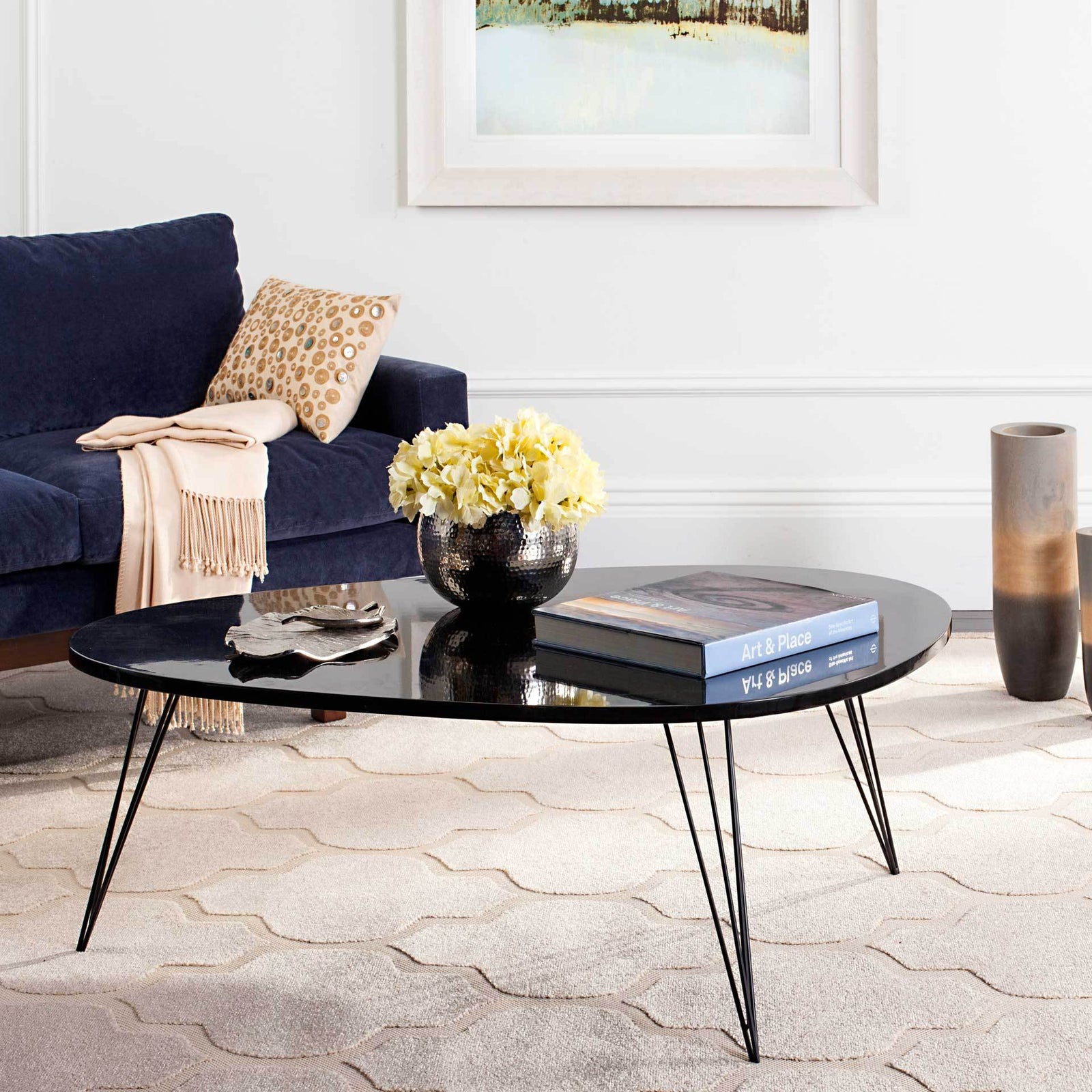 Wyatt Lacquer Coffee Table Black