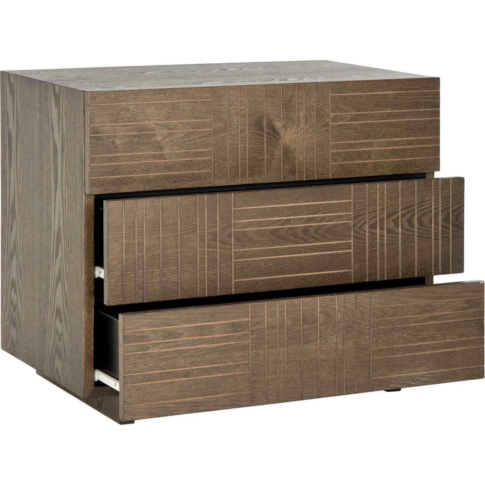 Miracle Three Drawer Cabinet Dark Brown