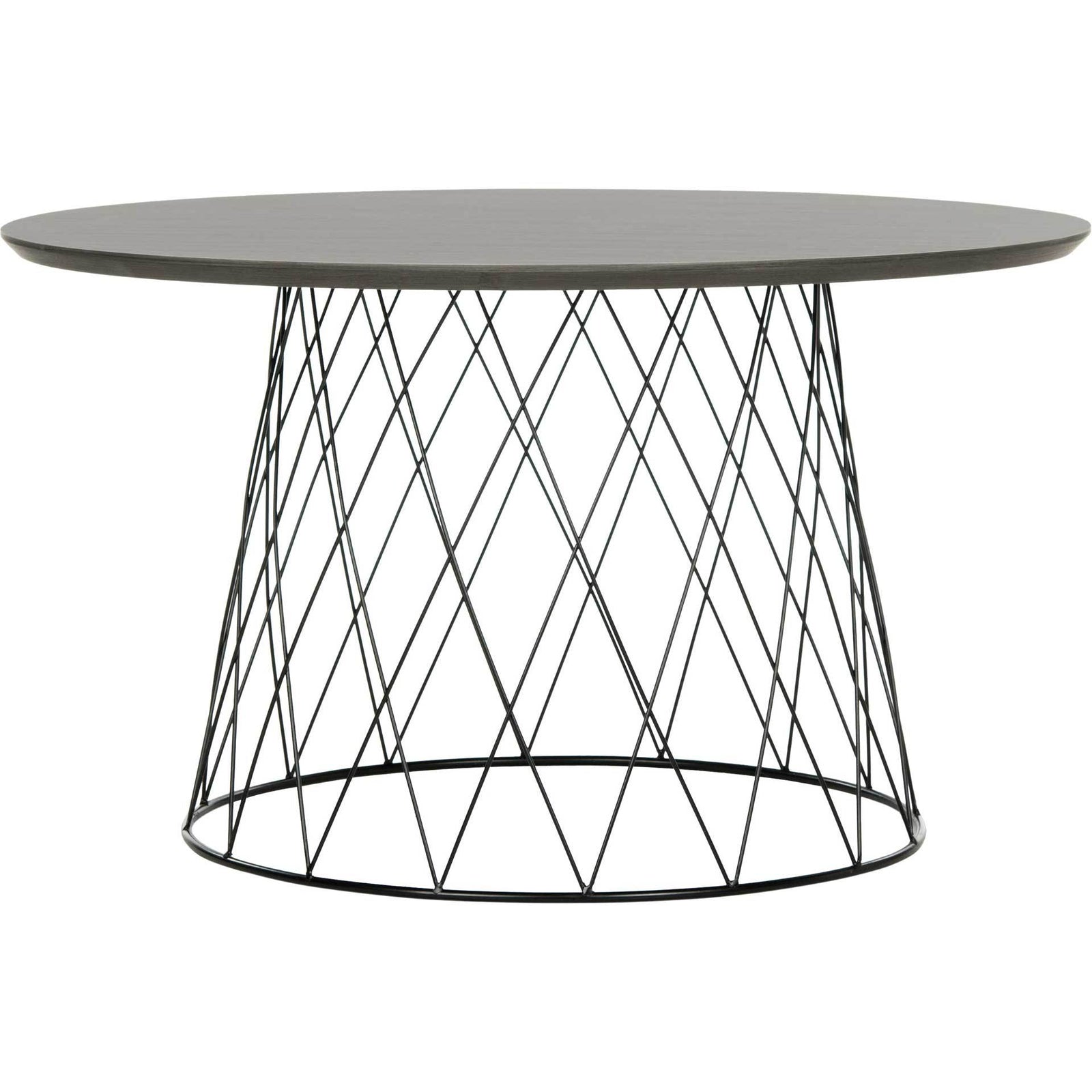 Rocky Wood Coffee Table Dark Gray/Black