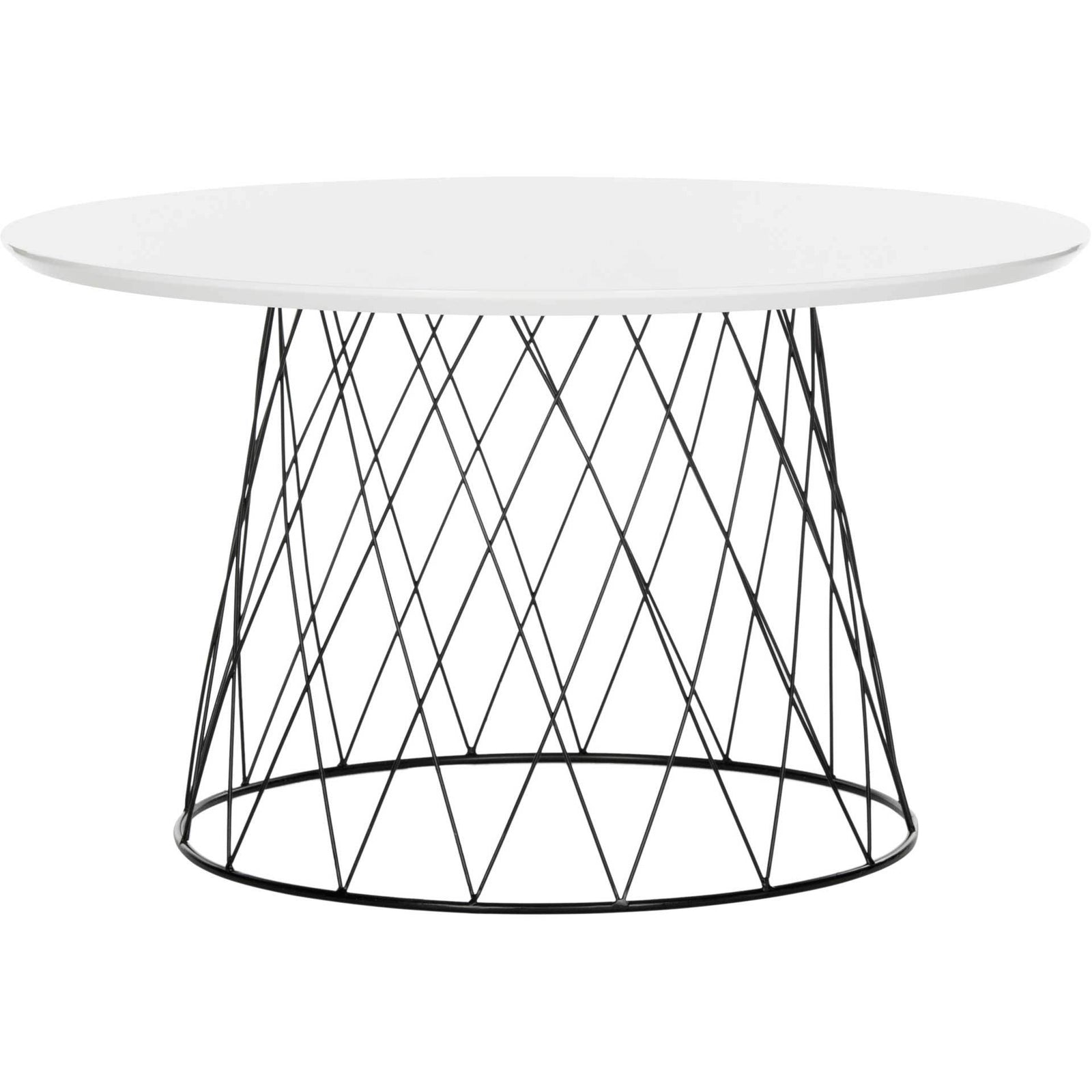 Rocky Lacquer Coffee Table White/Black