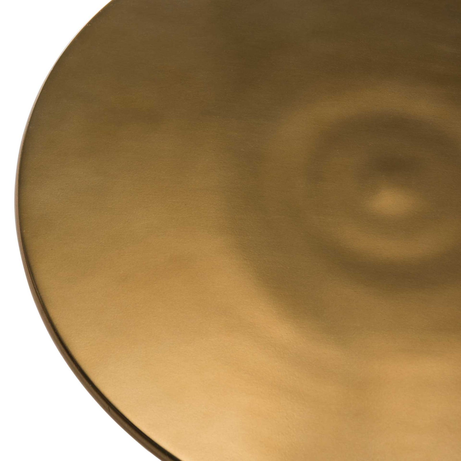 Hygge Round Side Table Antique Brass