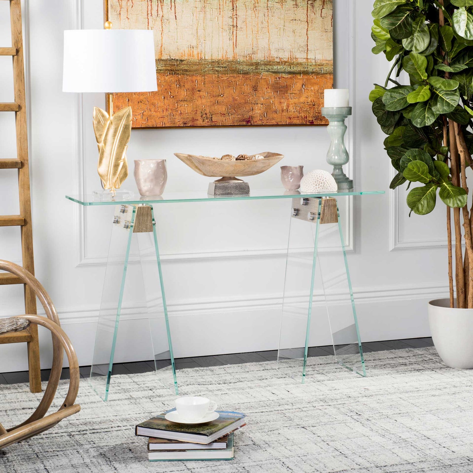 Glass Loft Console Table