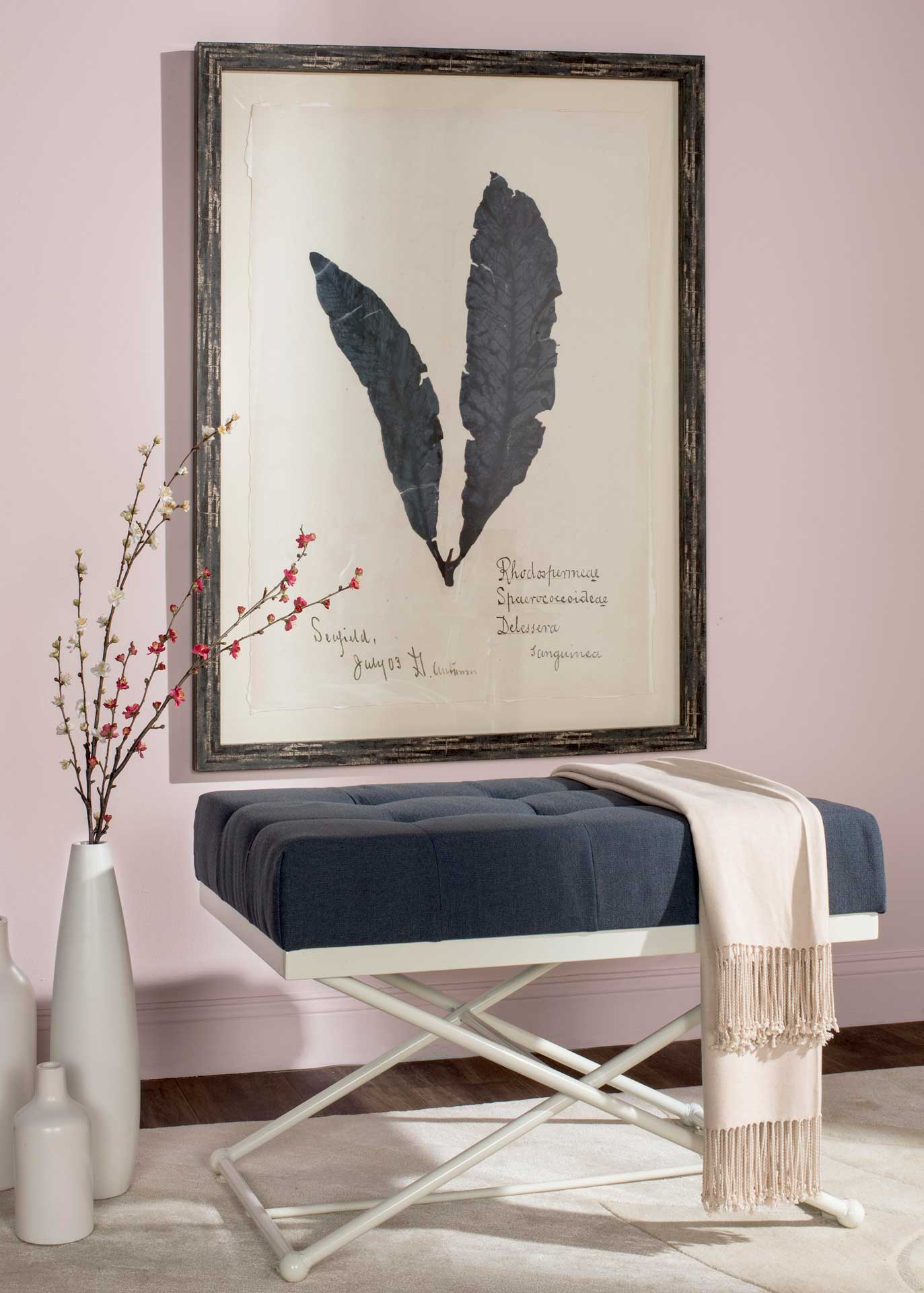 Camila Bench Navy/Cream