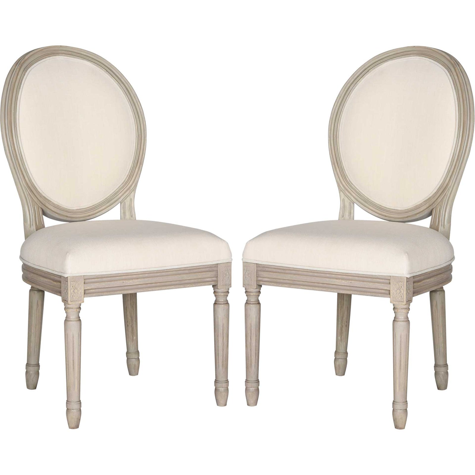 Holden Side Chair Light Beige/Rustic Gray (Set of 2)