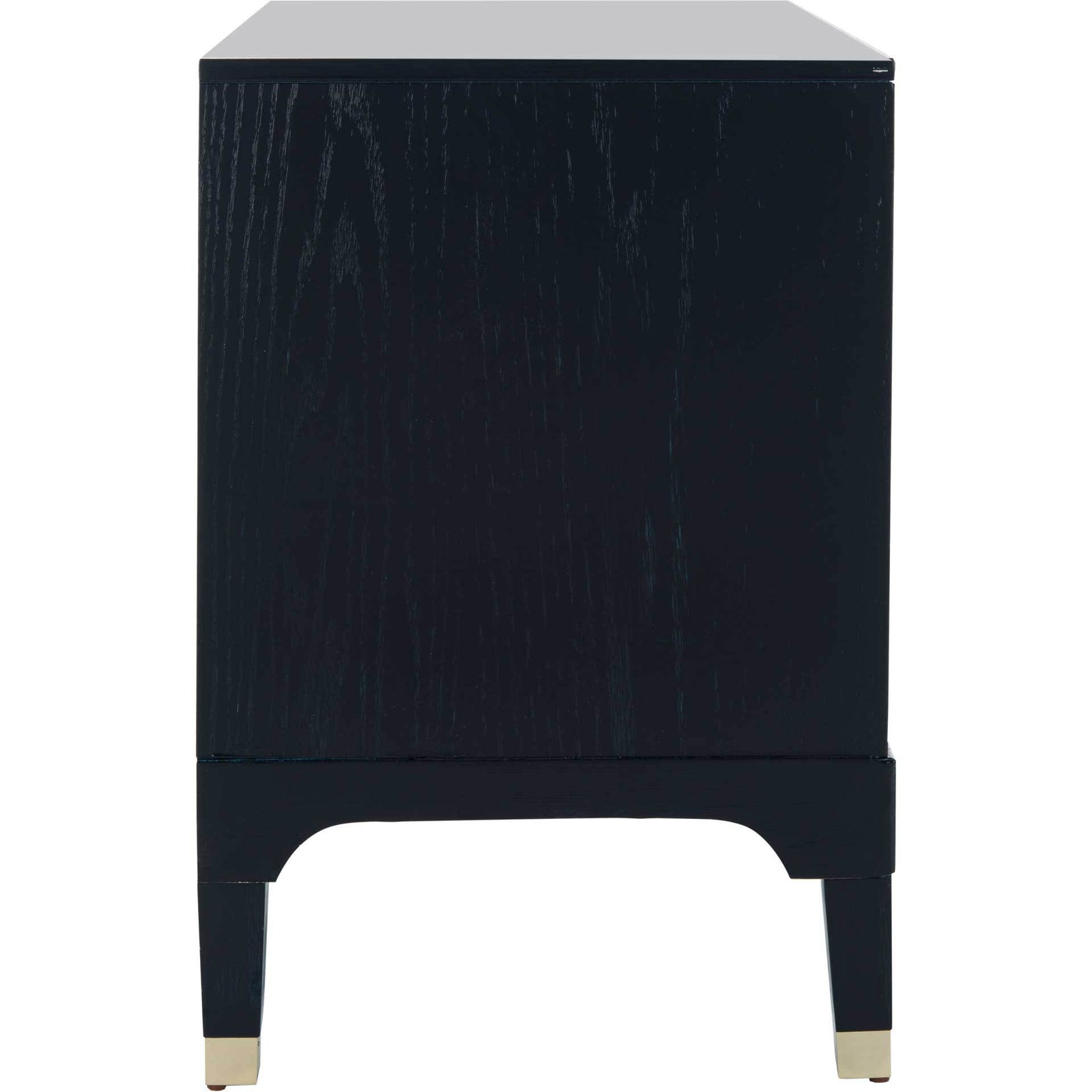 Lorenzo 3 Drawer Contemporary Nightstand Navy
