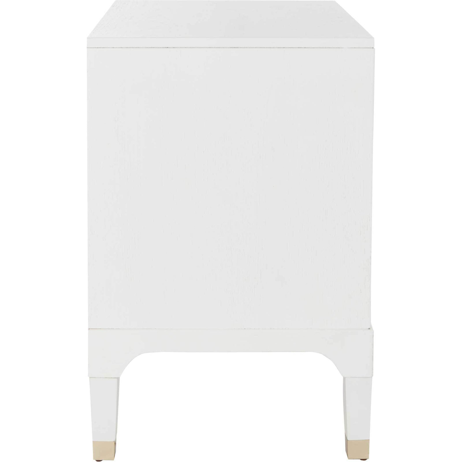 Lorenzo 3 Drawer Contemporary Nightstand White