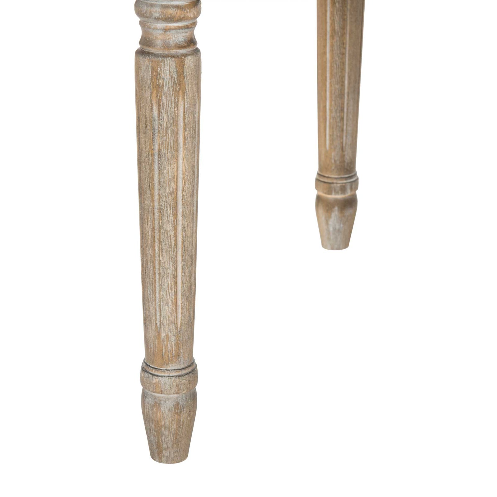 Holden Tufted Side Chair Beige/Rustic Oak (Set of 2)