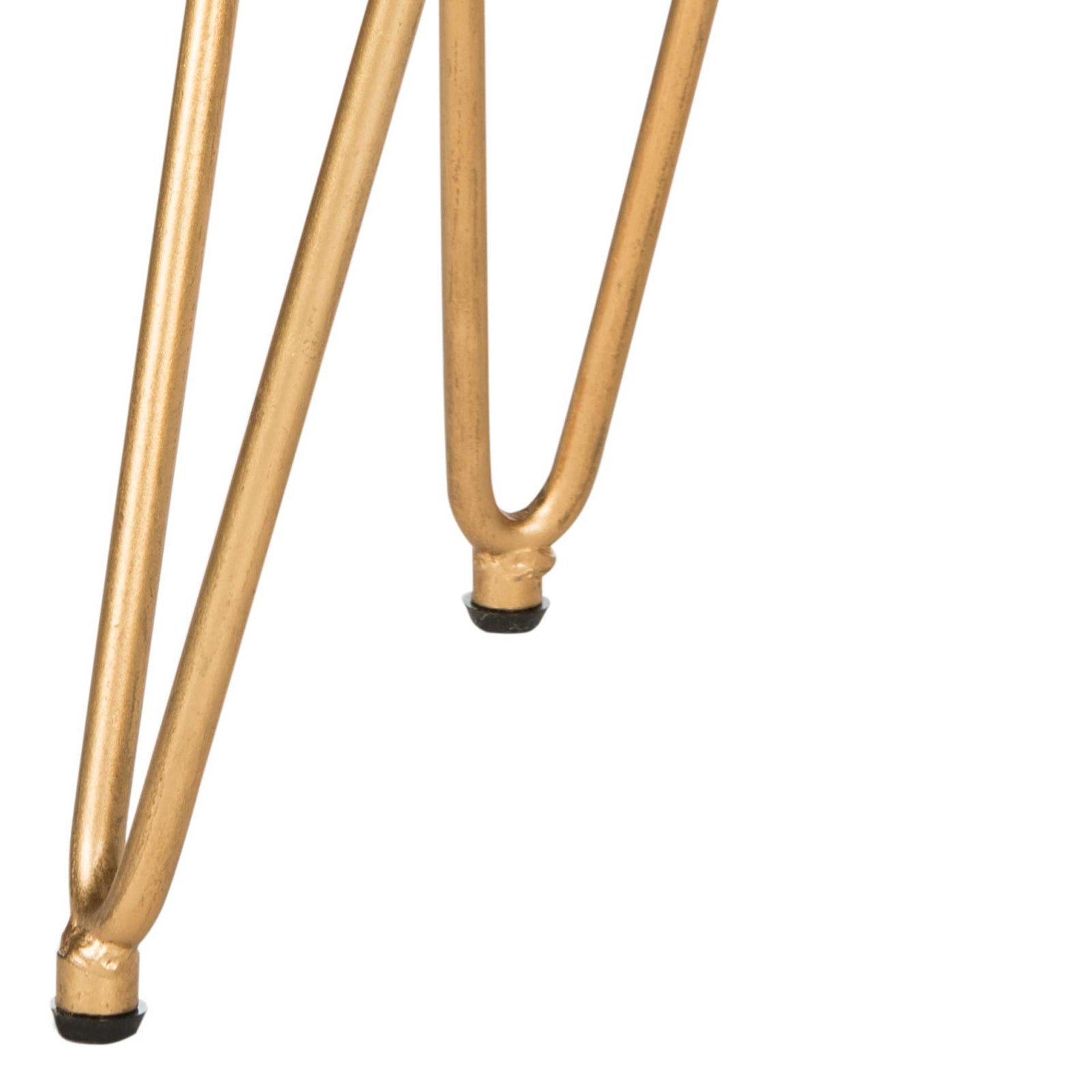 Jennifer Faux Ostrich Round Bench Navy