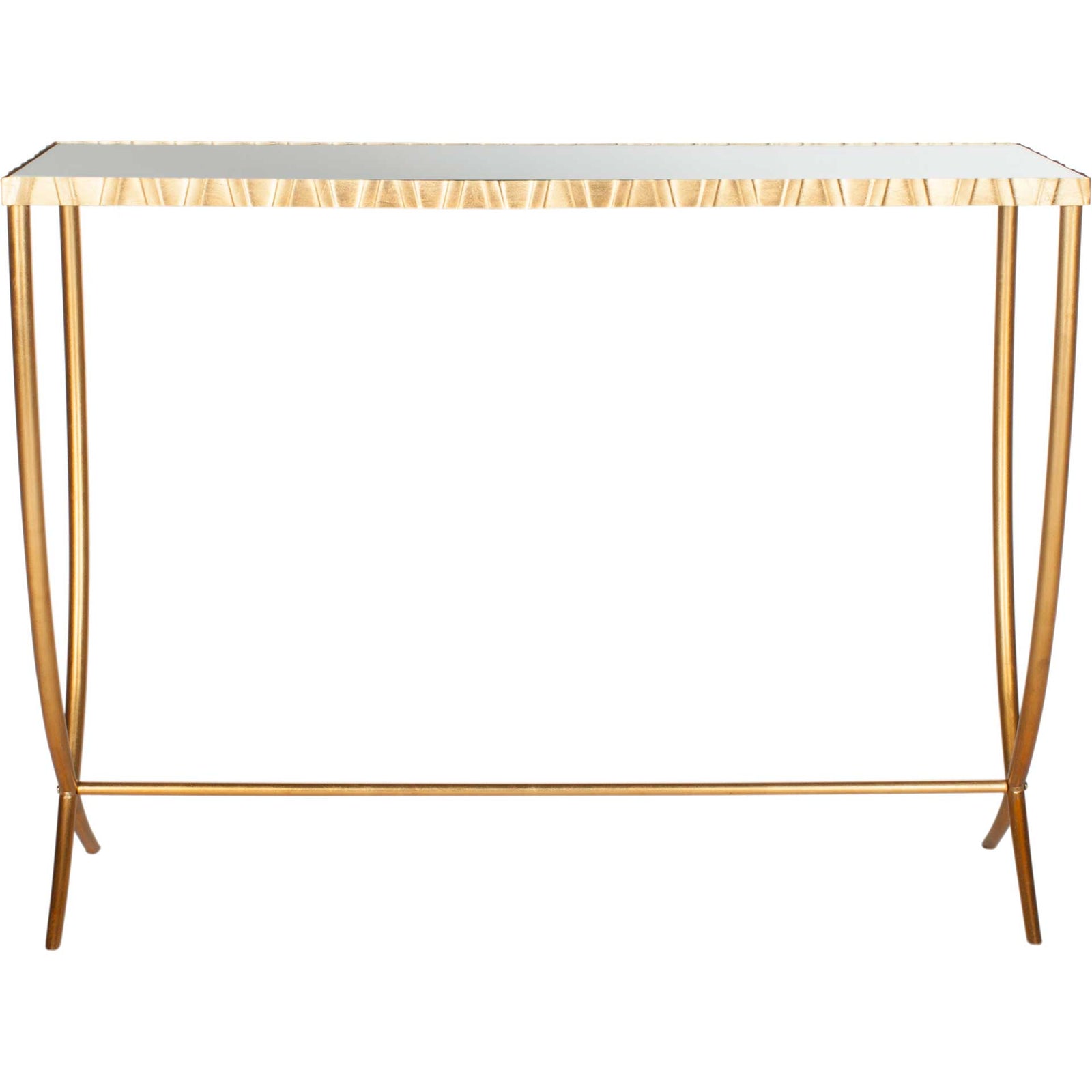 Proclaim Mirror Top Console Table Gold/Mirror
